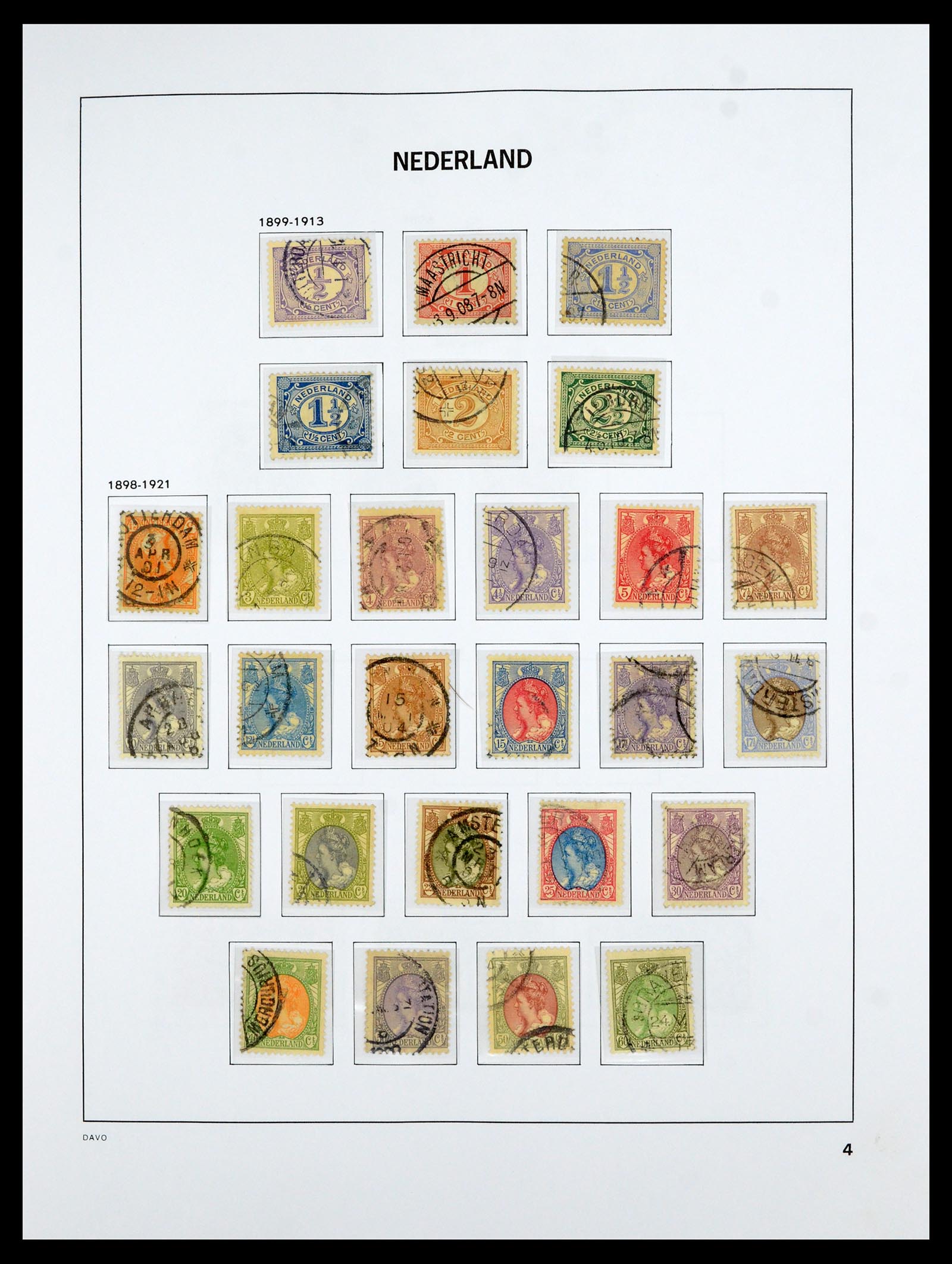 36629 004 - Postzegelverzameling 36629 Netherlands 1852-1989.