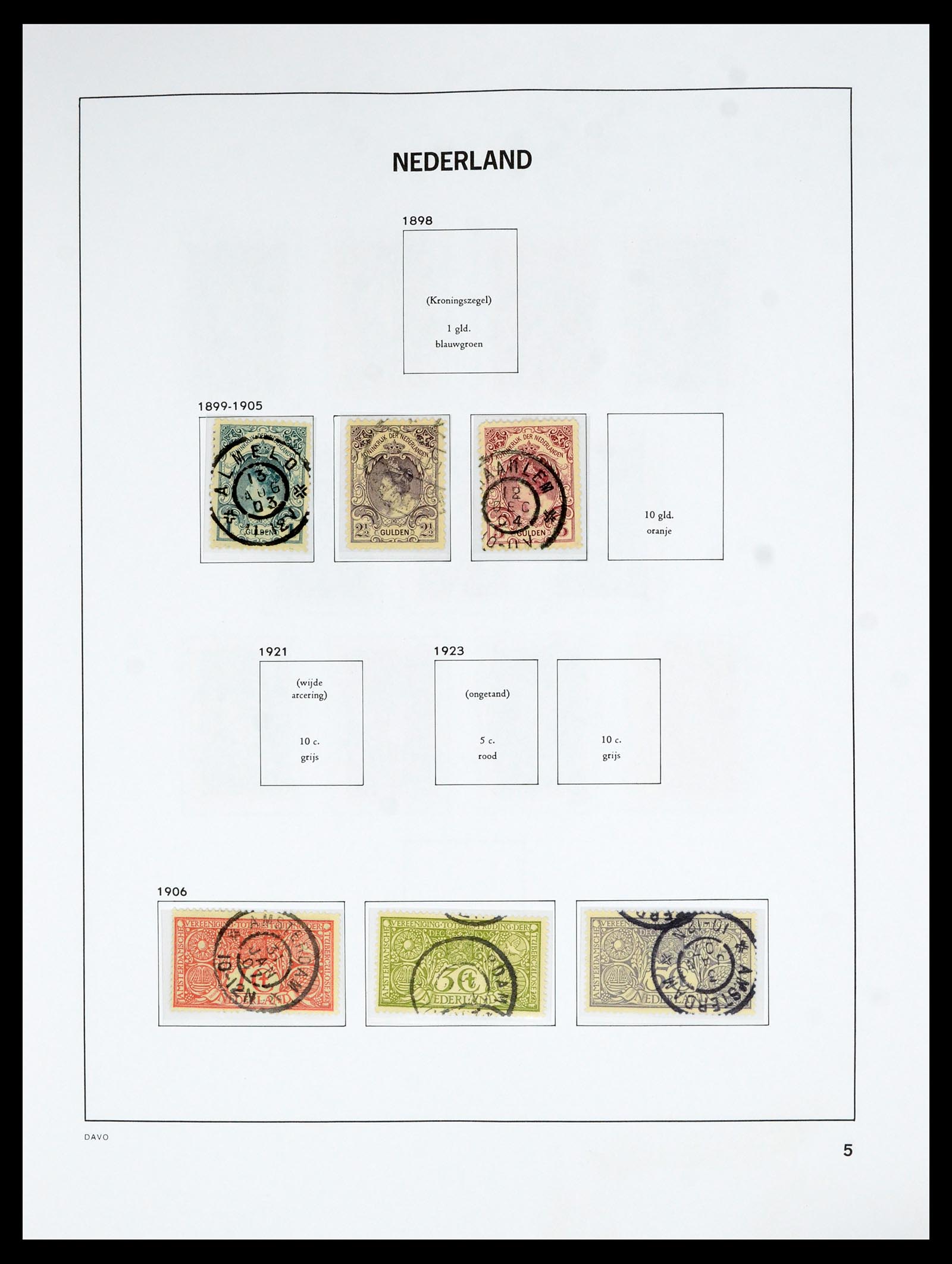 36629 005 - Postzegelverzameling 36629 Netherlands 1852-1989.