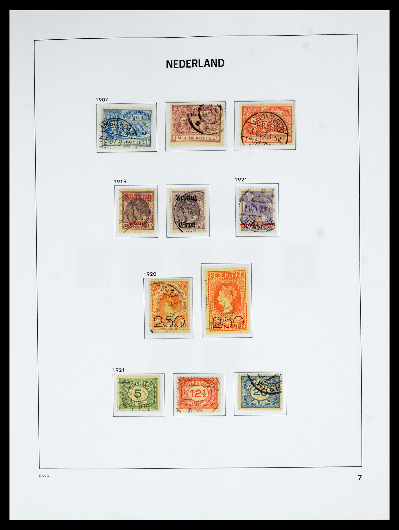 36629 007 - Postzegelverzameling 36629 Netherlands 1852-1989.