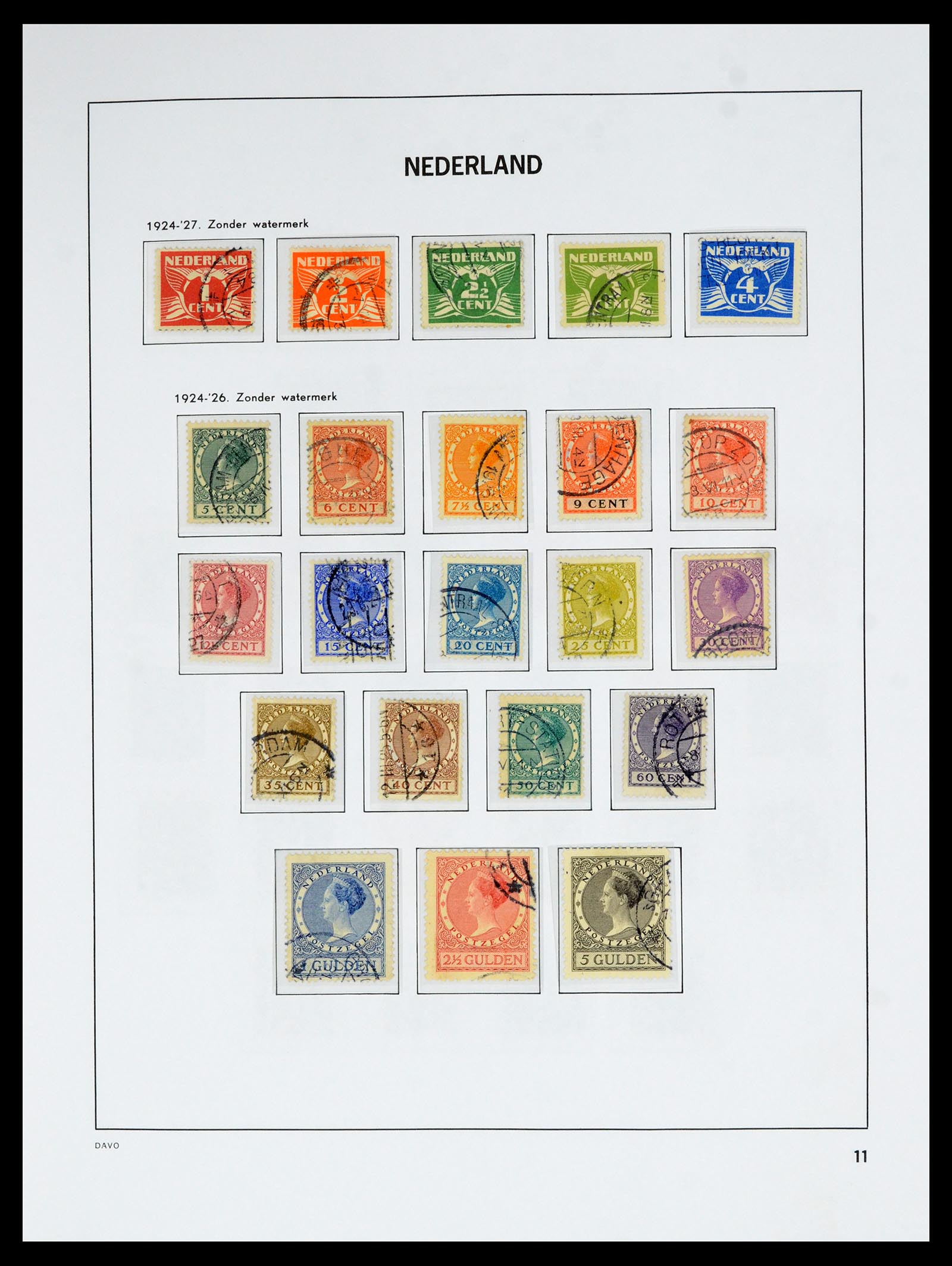 36629 011 - Postzegelverzameling 36629 Netherlands 1852-1989.
