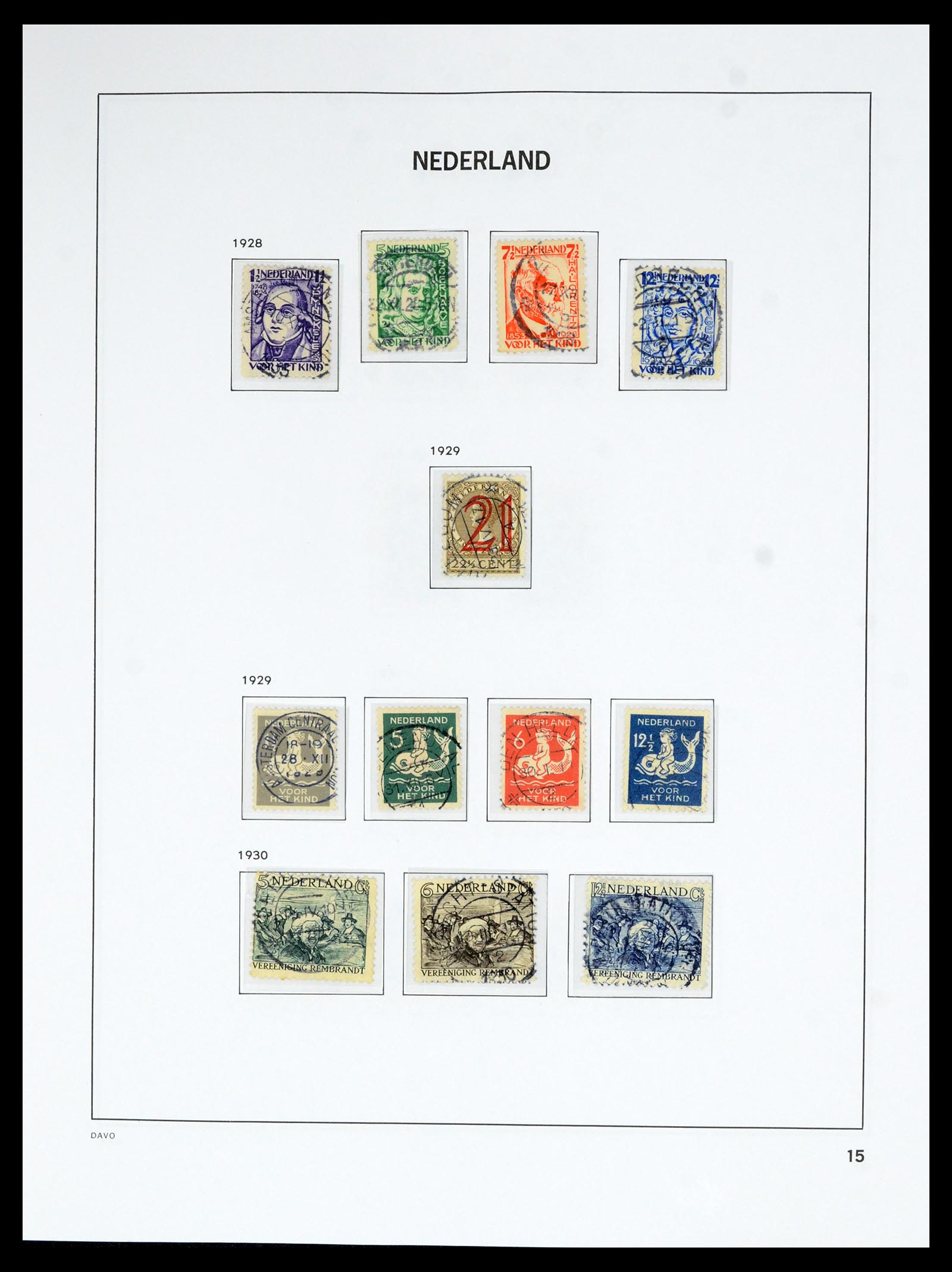 36629 015 - Postzegelverzameling 36629 Netherlands 1852-1989.