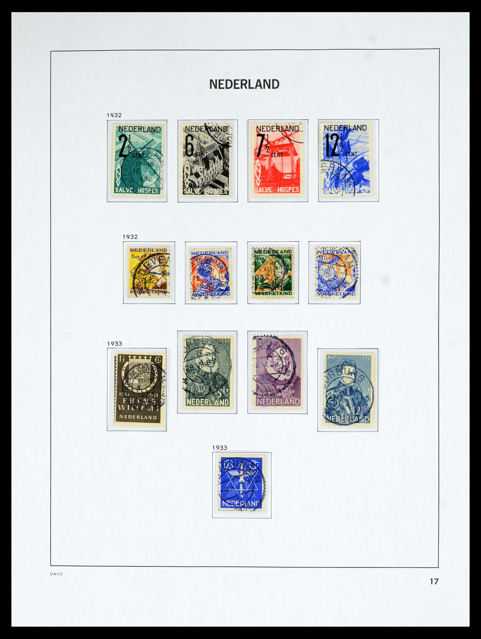 36629 017 - Postzegelverzameling 36629 Netherlands 1852-1989.