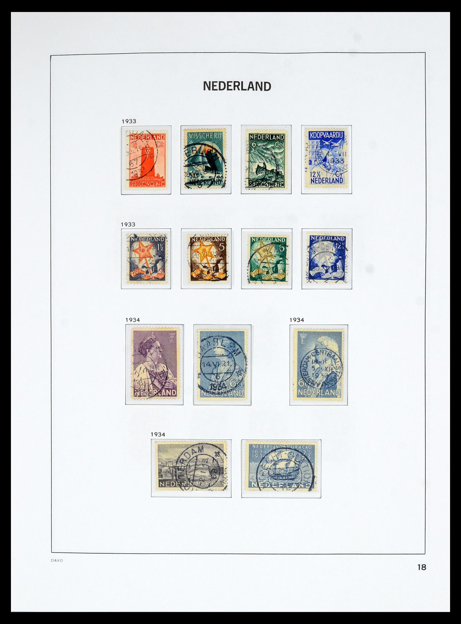 36629 018 - Postzegelverzameling 36629 Netherlands 1852-1989.