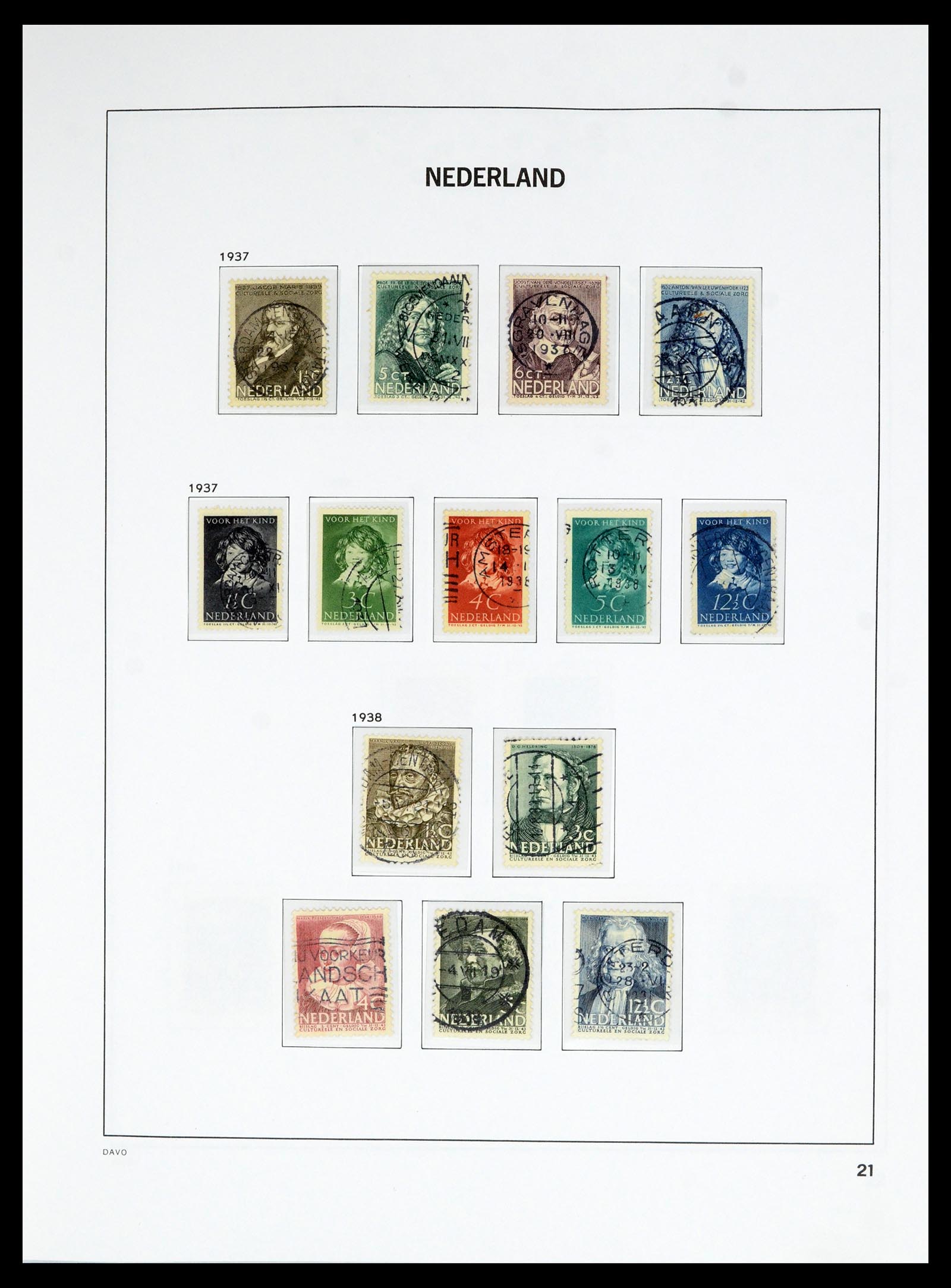 36629 021 - Postzegelverzameling 36629 Netherlands 1852-1989.