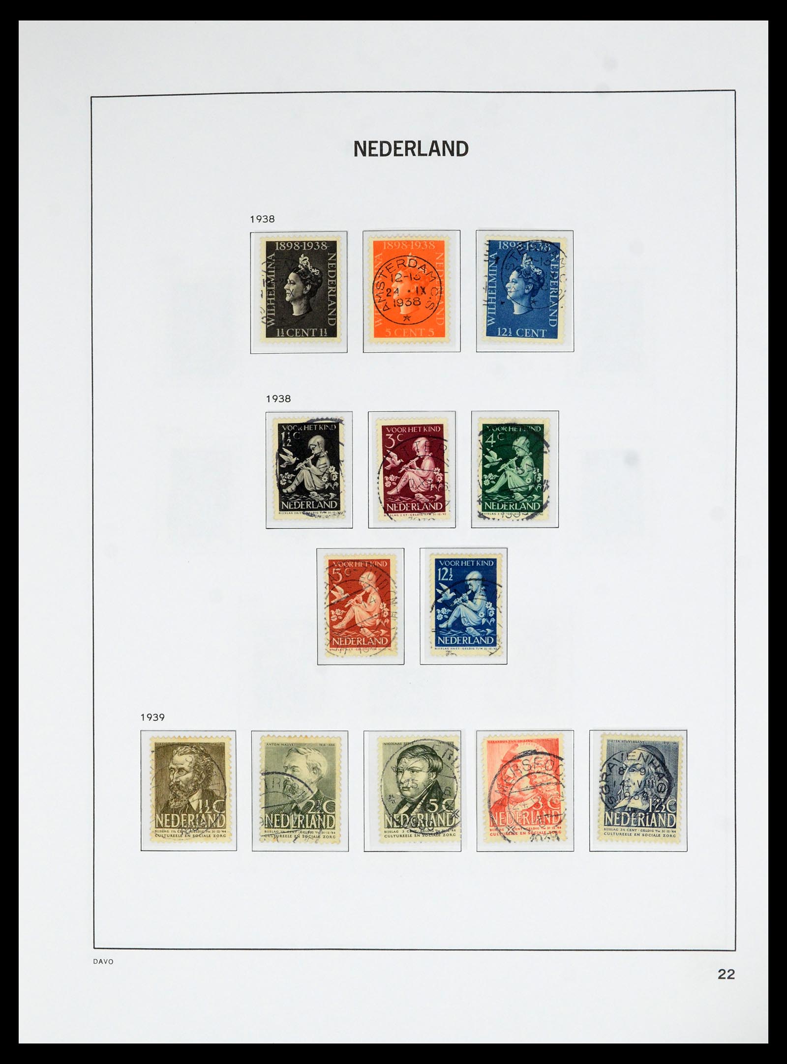 36629 022 - Postzegelverzameling 36629 Netherlands 1852-1989.