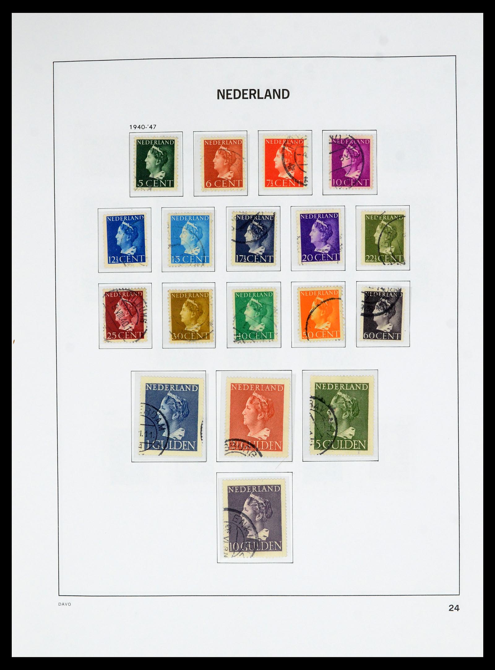 36629 024 - Postzegelverzameling 36629 Netherlands 1852-1989.