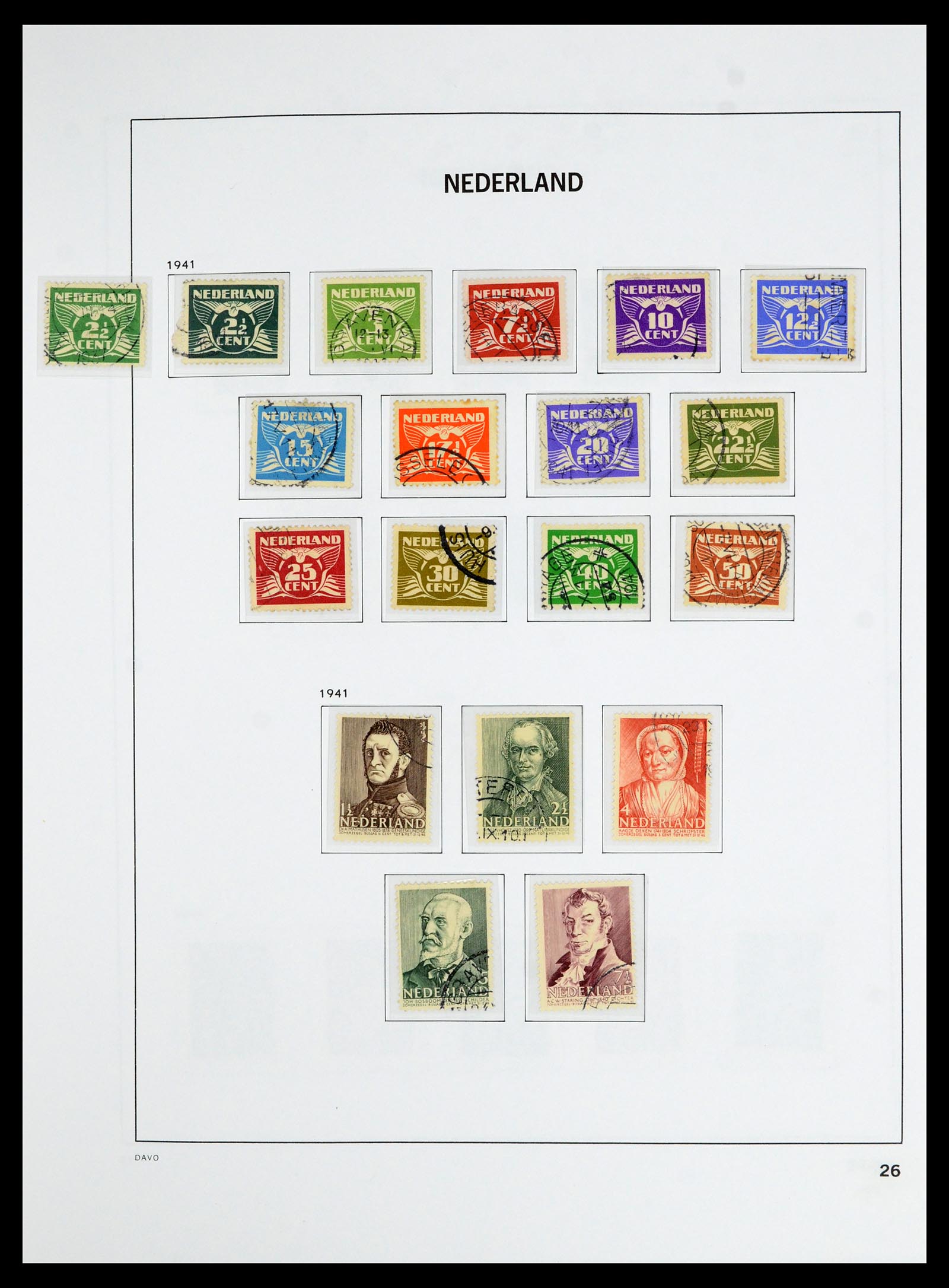 36629 026 - Postzegelverzameling 36629 Netherlands 1852-1989.