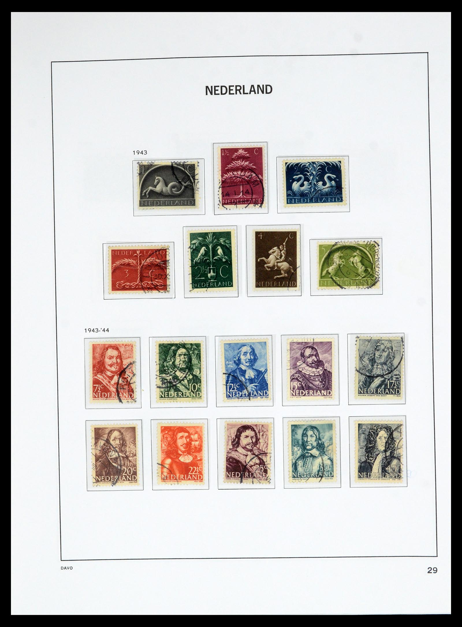 36629 028 - Postzegelverzameling 36629 Netherlands 1852-1989.