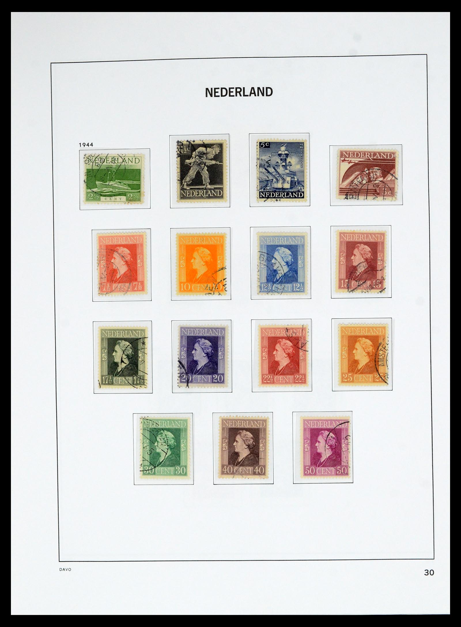 36629 029 - Postzegelverzameling 36629 Netherlands 1852-1989.