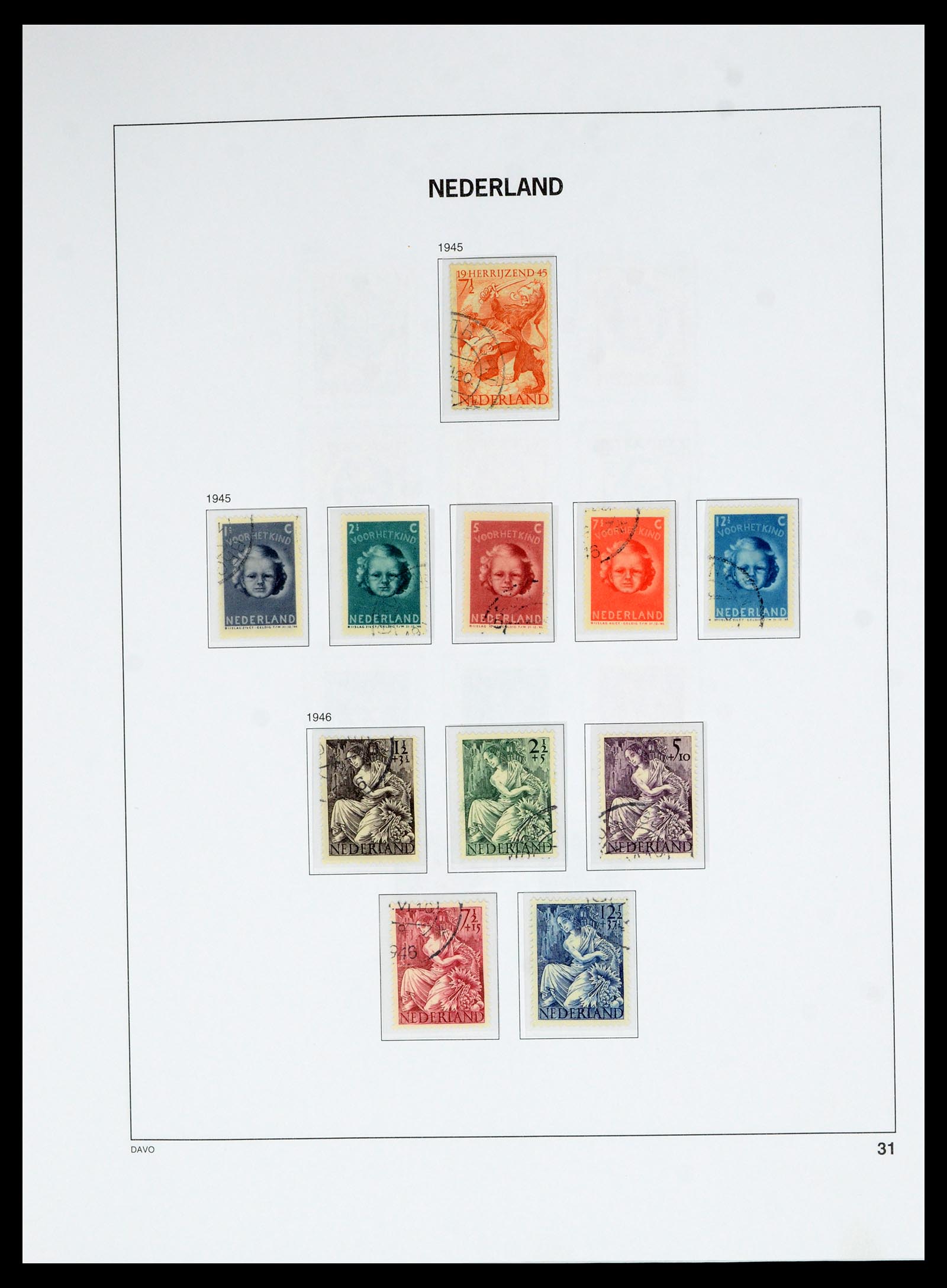 36629 030 - Postzegelverzameling 36629 Netherlands 1852-1989.
