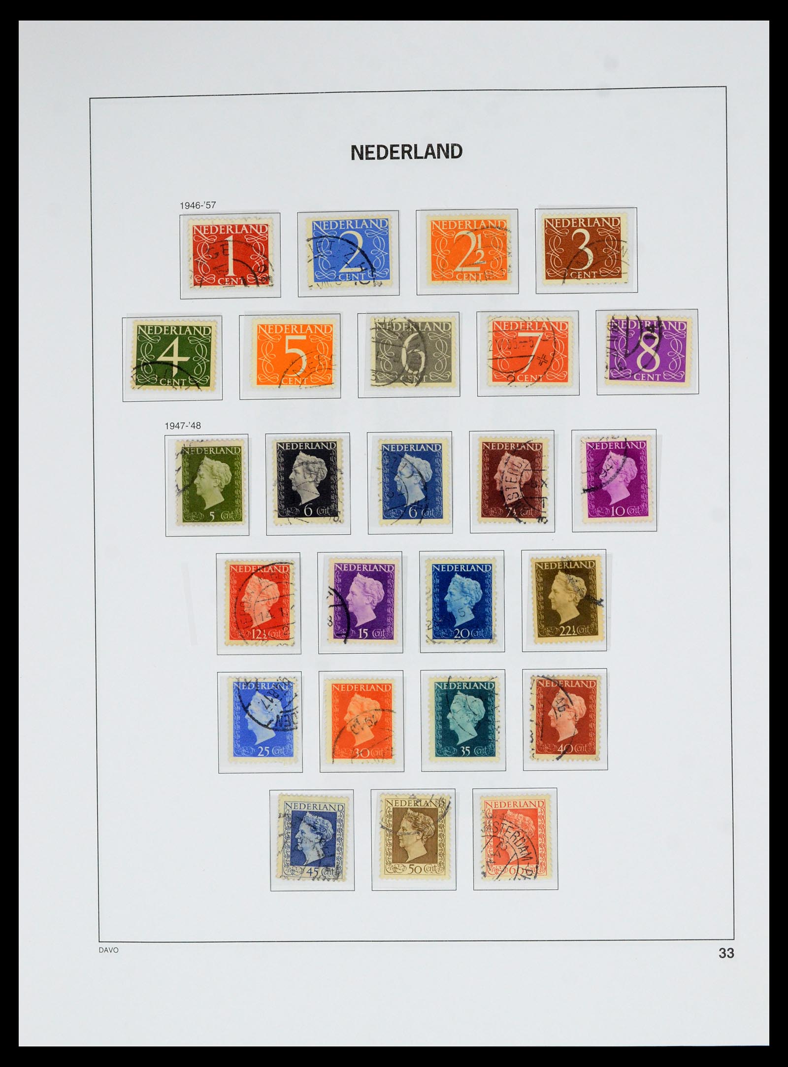 36629 032 - Postzegelverzameling 36629 Netherlands 1852-1989.