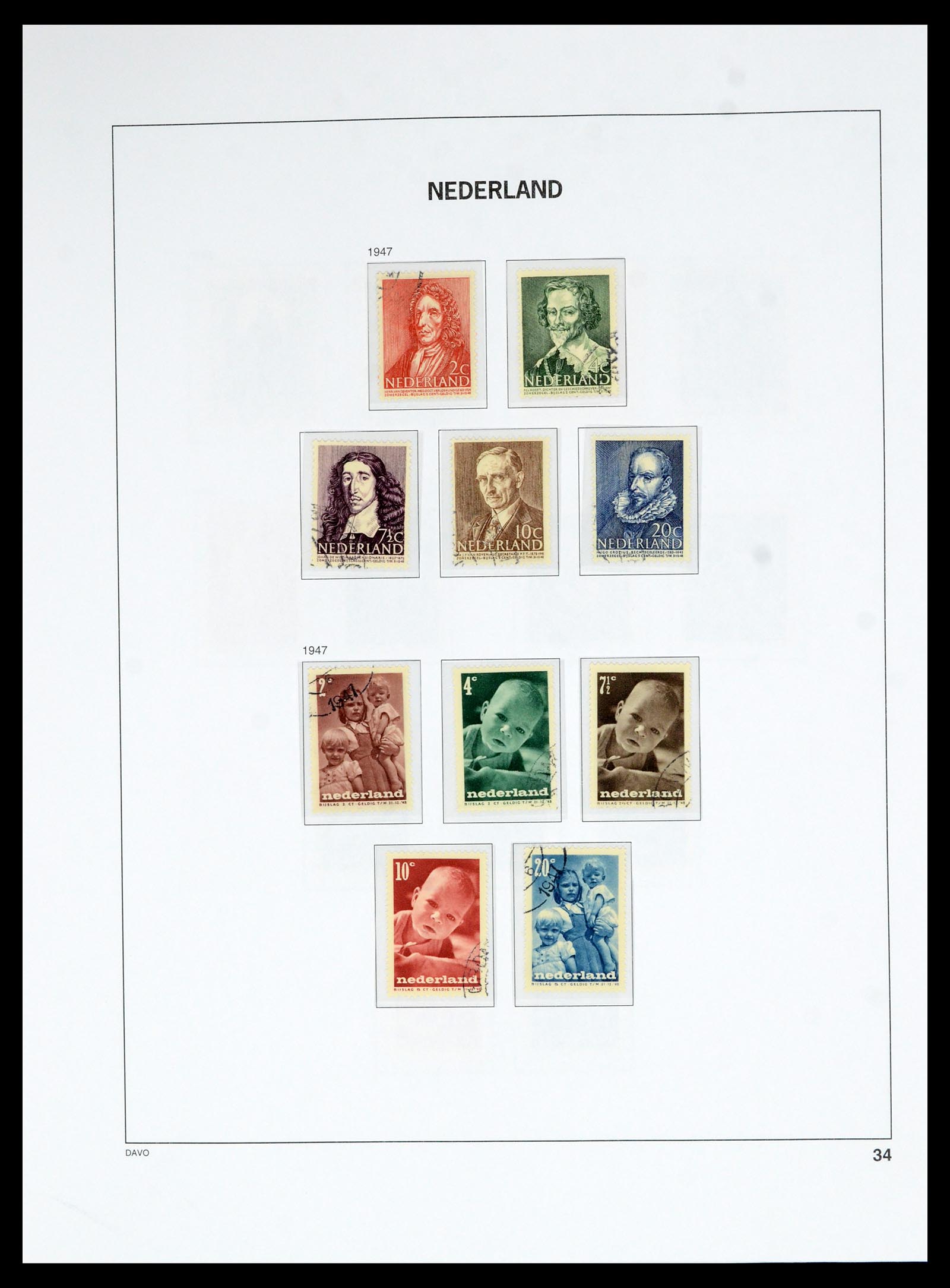 36629 033 - Postzegelverzameling 36629 Netherlands 1852-1989.