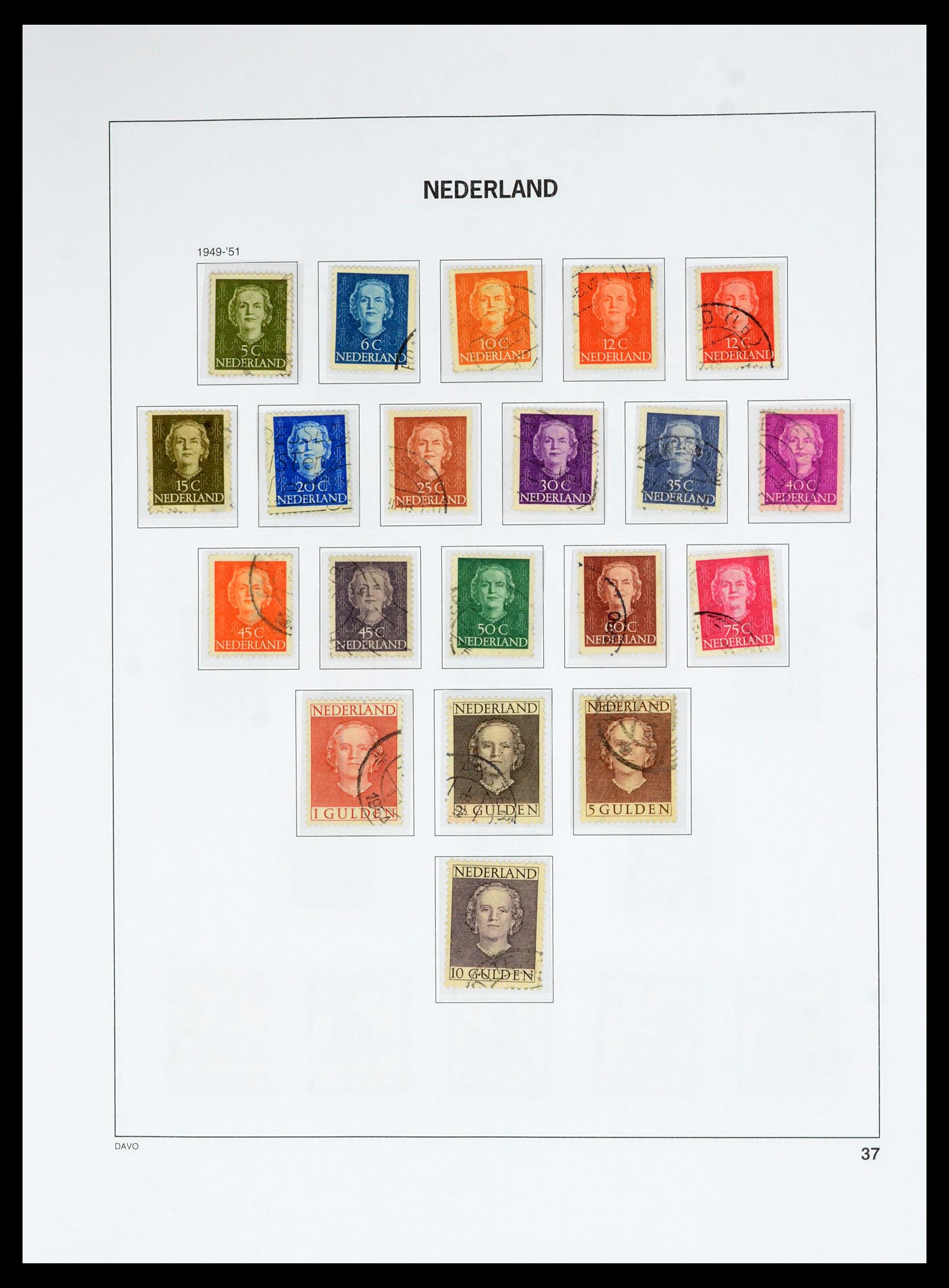 36629 036 - Postzegelverzameling 36629 Netherlands 1852-1989.
