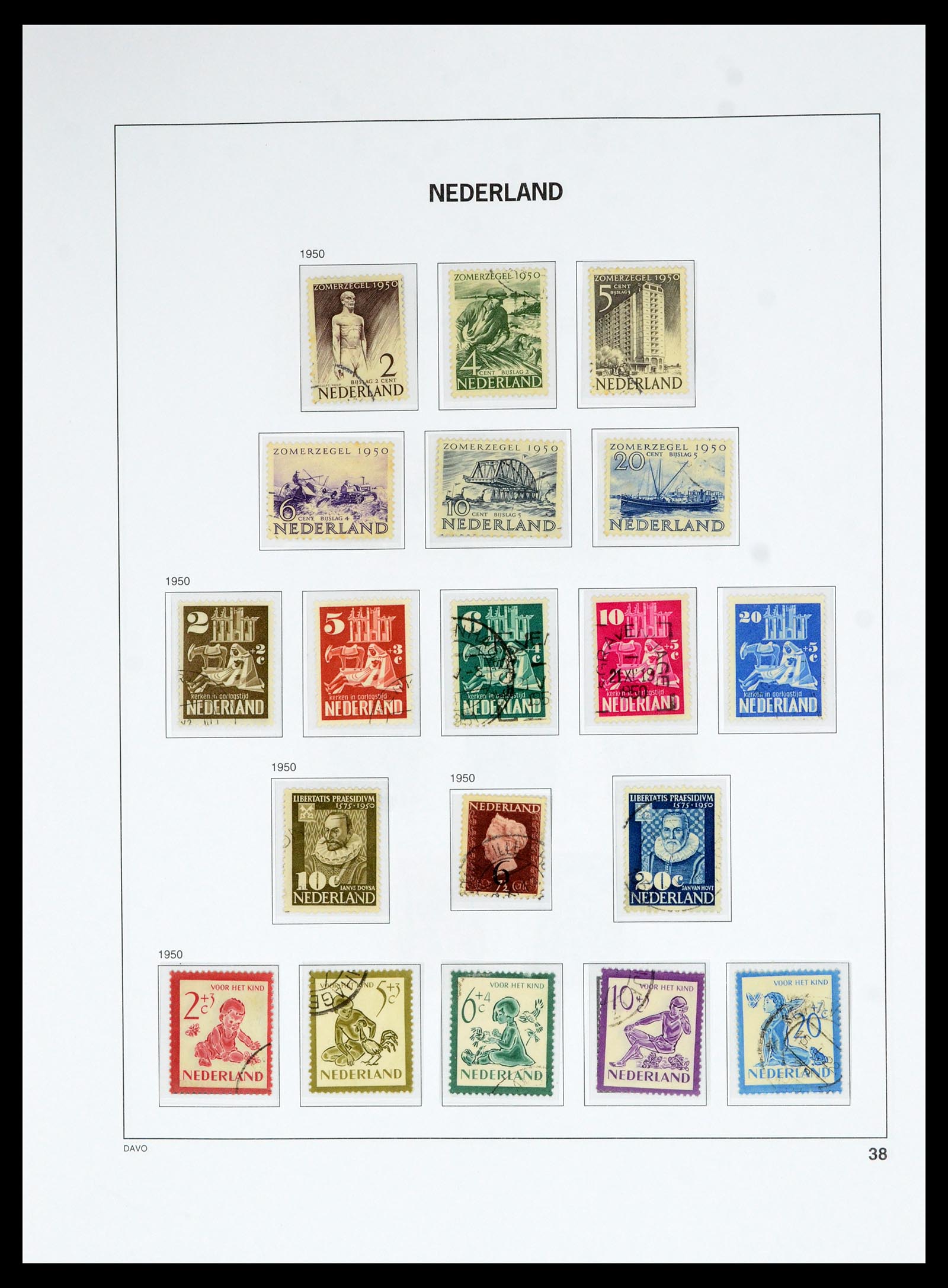 36629 037 - Postzegelverzameling 36629 Netherlands 1852-1989.