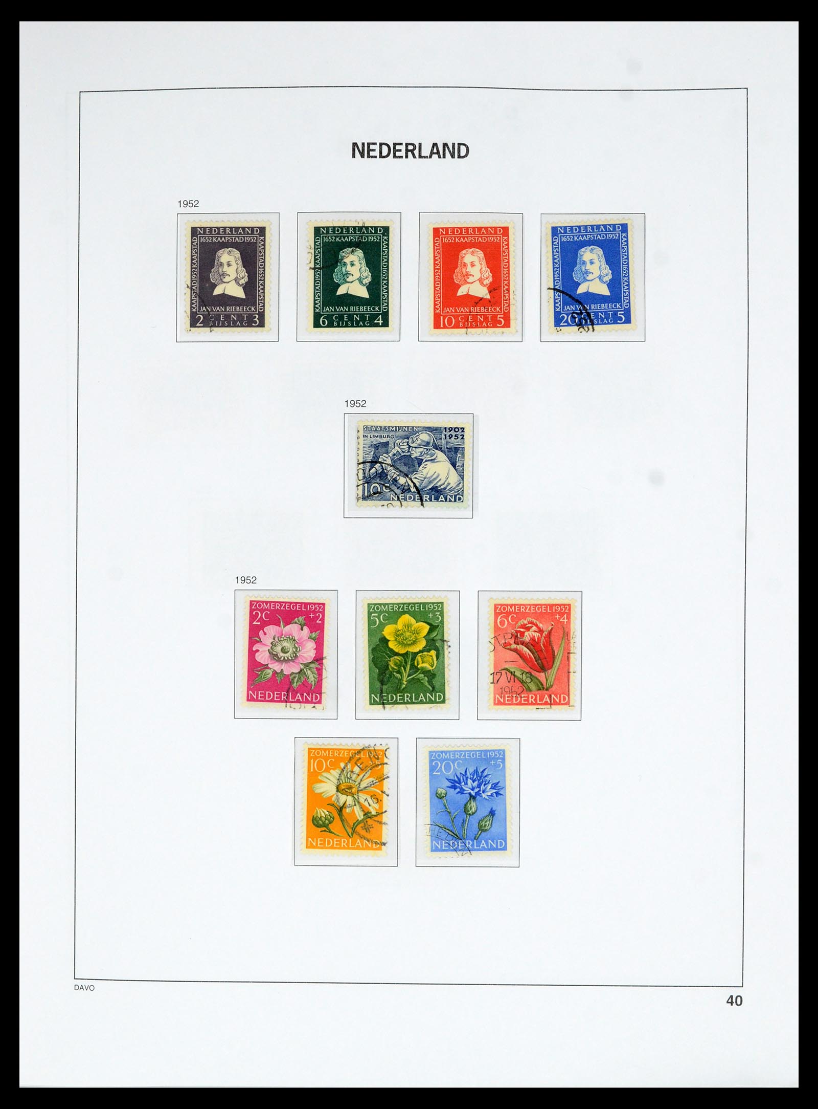 36629 039 - Postzegelverzameling 36629 Netherlands 1852-1989.