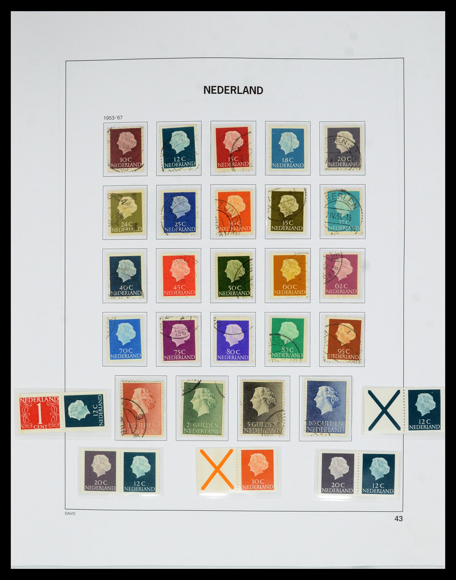 36629 042 - Stamp collection 36629 Nederland 1852-1989.
