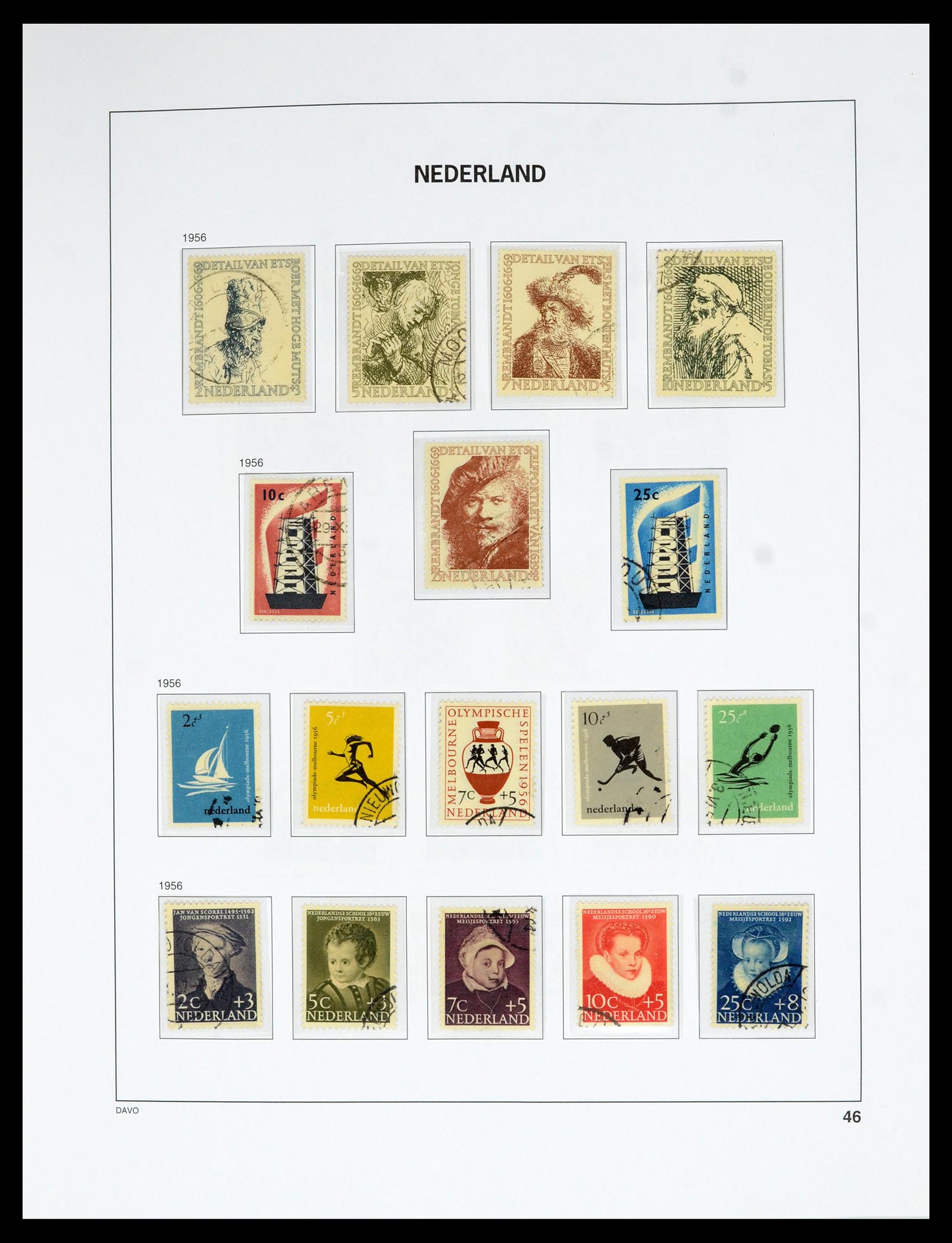 36629 045 - Postzegelverzameling 36629 Netherlands 1852-1989.