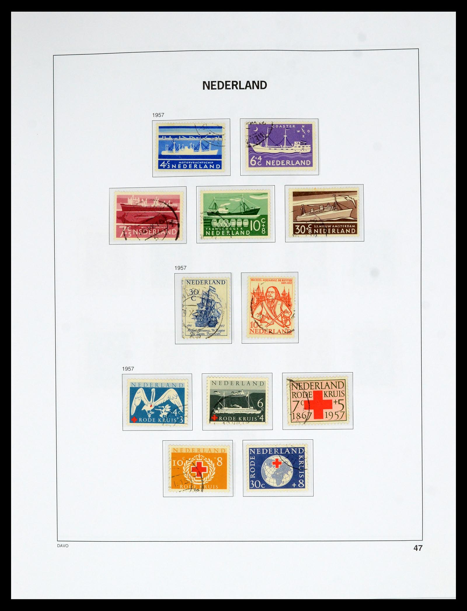 36629 046 - Postzegelverzameling 36629 Netherlands 1852-1989.