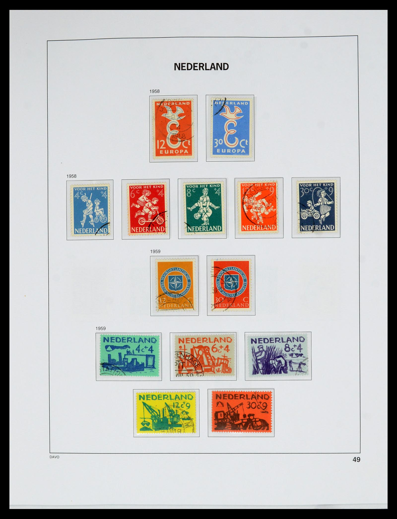 36629 048 - Postzegelverzameling 36629 Netherlands 1852-1989.
