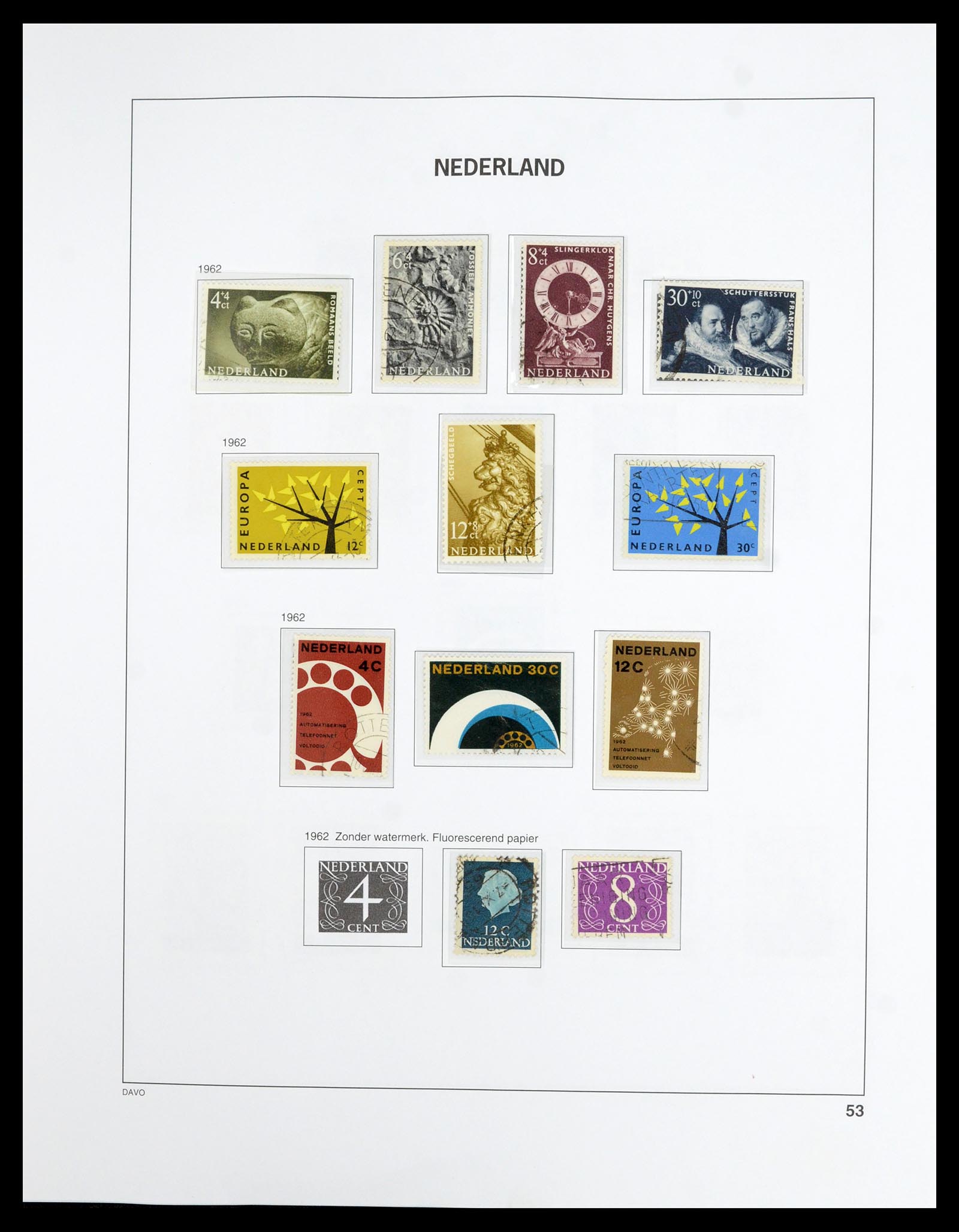36629 053 - Postzegelverzameling 36629 Netherlands 1852-1989.