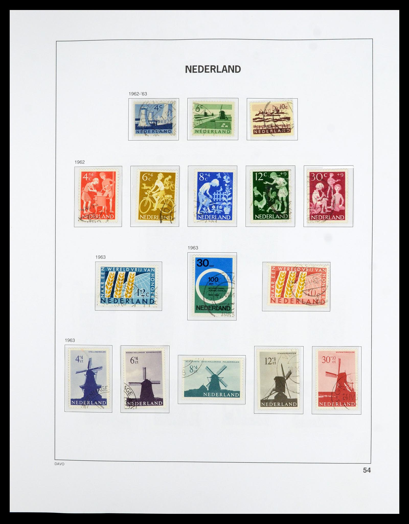 36629 054 - Postzegelverzameling 36629 Netherlands 1852-1989.