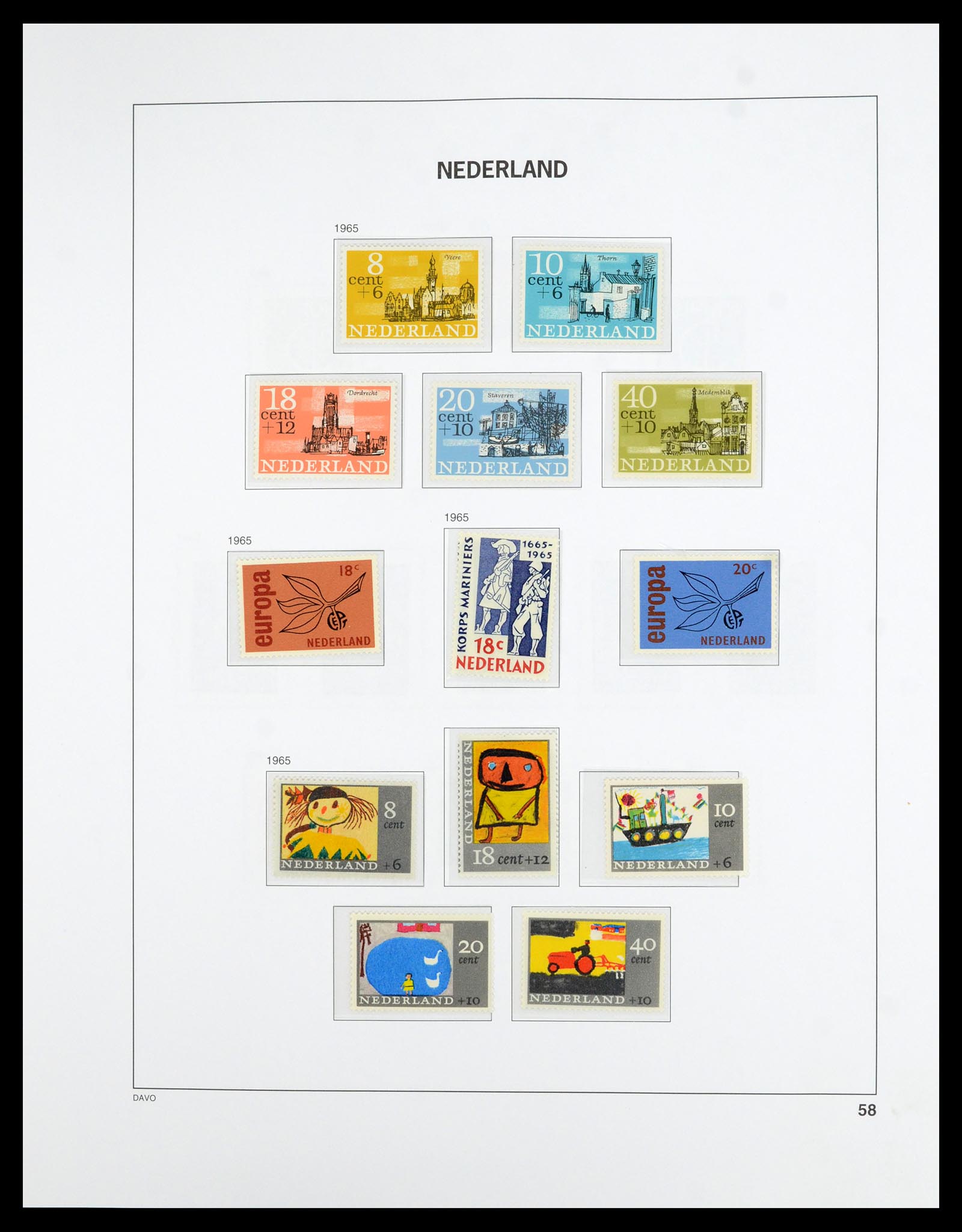 36629 058 - Stamp collection 36629 Nederland 1852-1989.