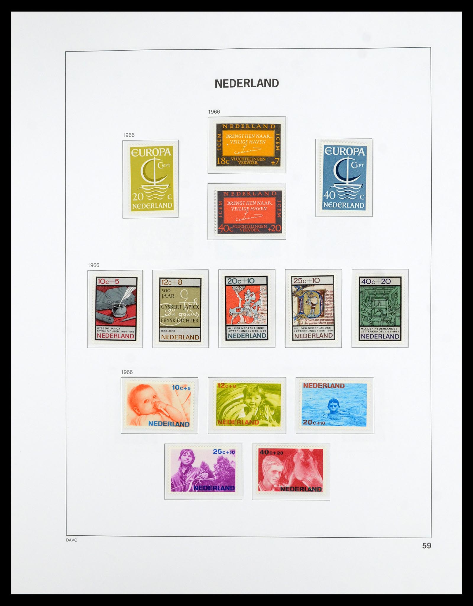 36629 059 - Postzegelverzameling 36629 Netherlands 1852-1989.