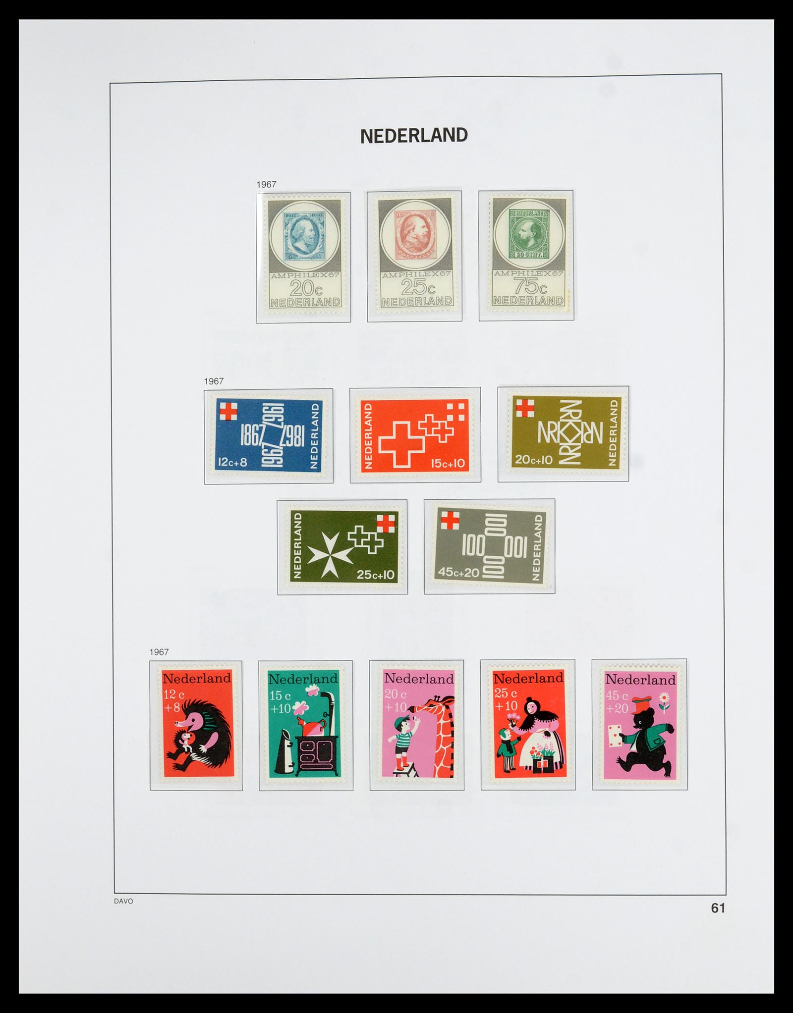 36629 061 - Postzegelverzameling 36629 Netherlands 1852-1989.