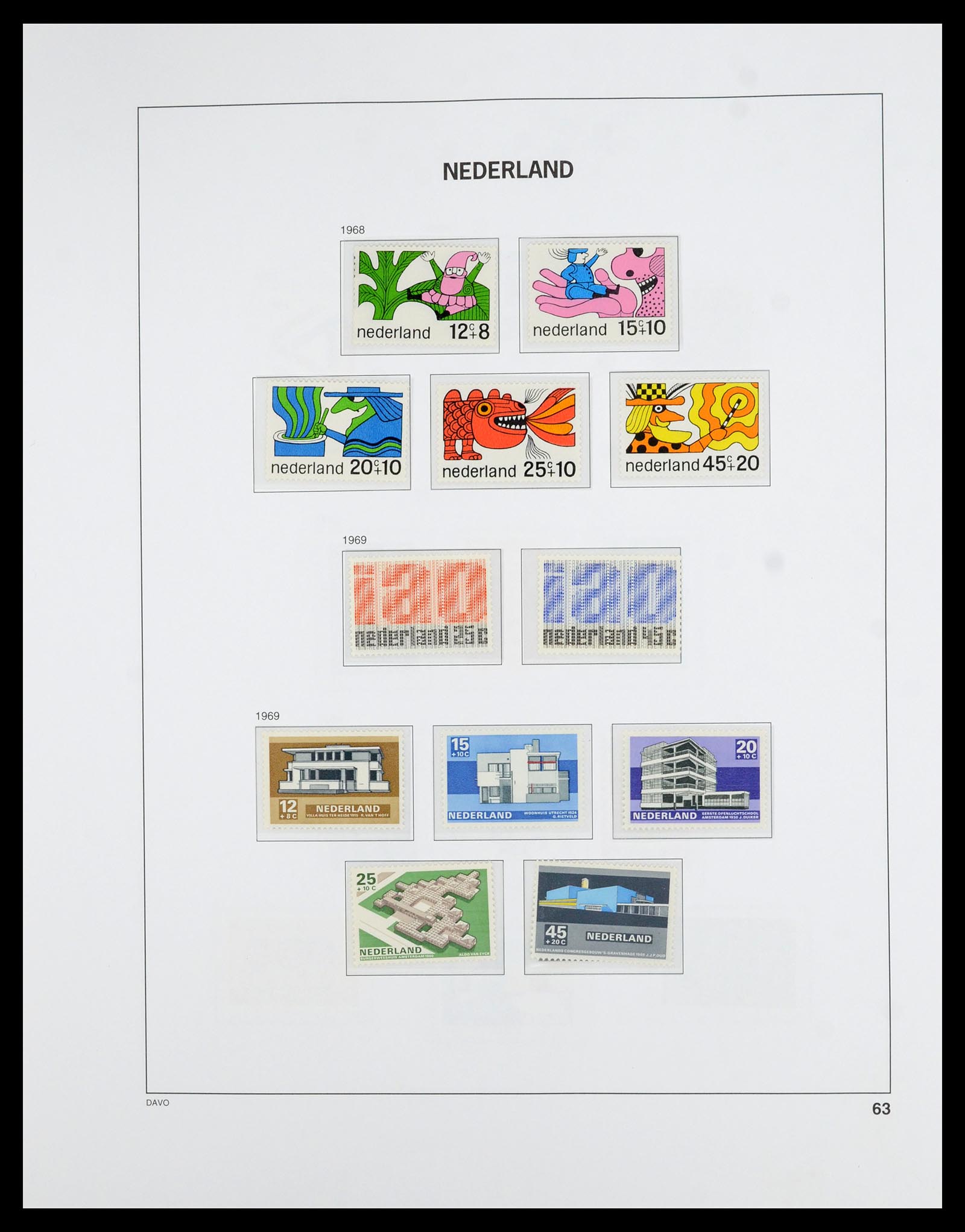 36629 063 - Postzegelverzameling 36629 Netherlands 1852-1989.