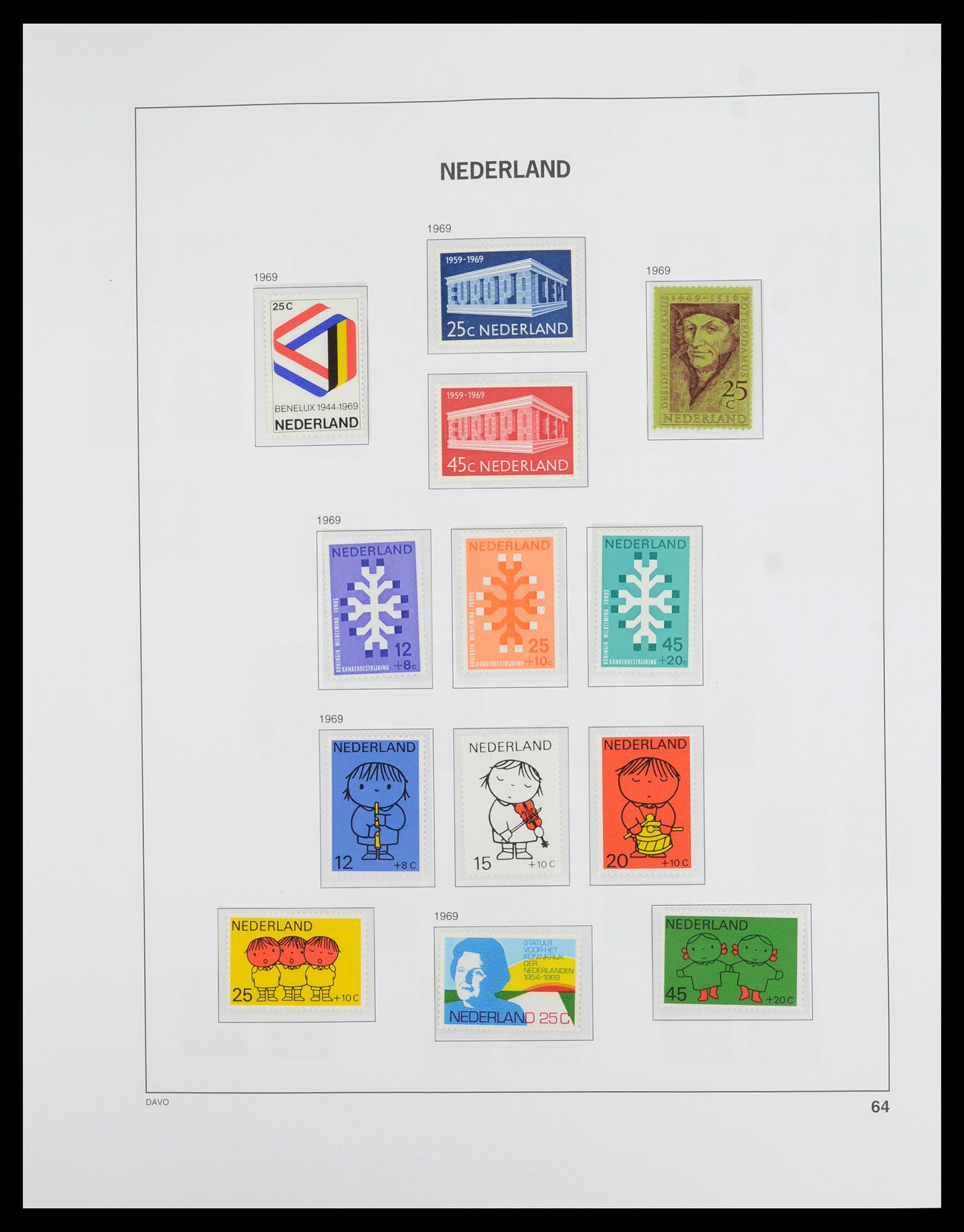 36629 064 - Postzegelverzameling 36629 Netherlands 1852-1989.