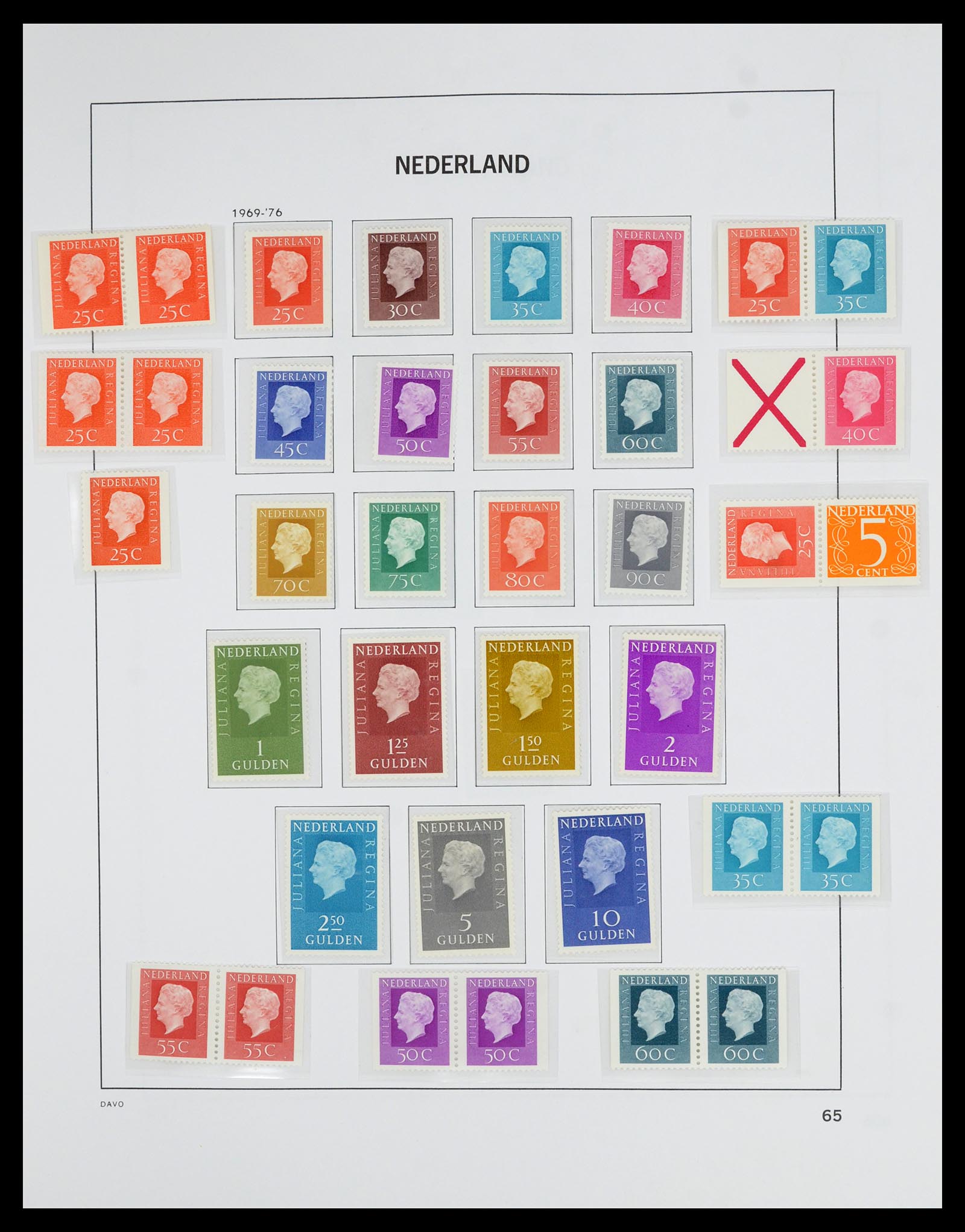 36629 065 - Postzegelverzameling 36629 Netherlands 1852-1989.