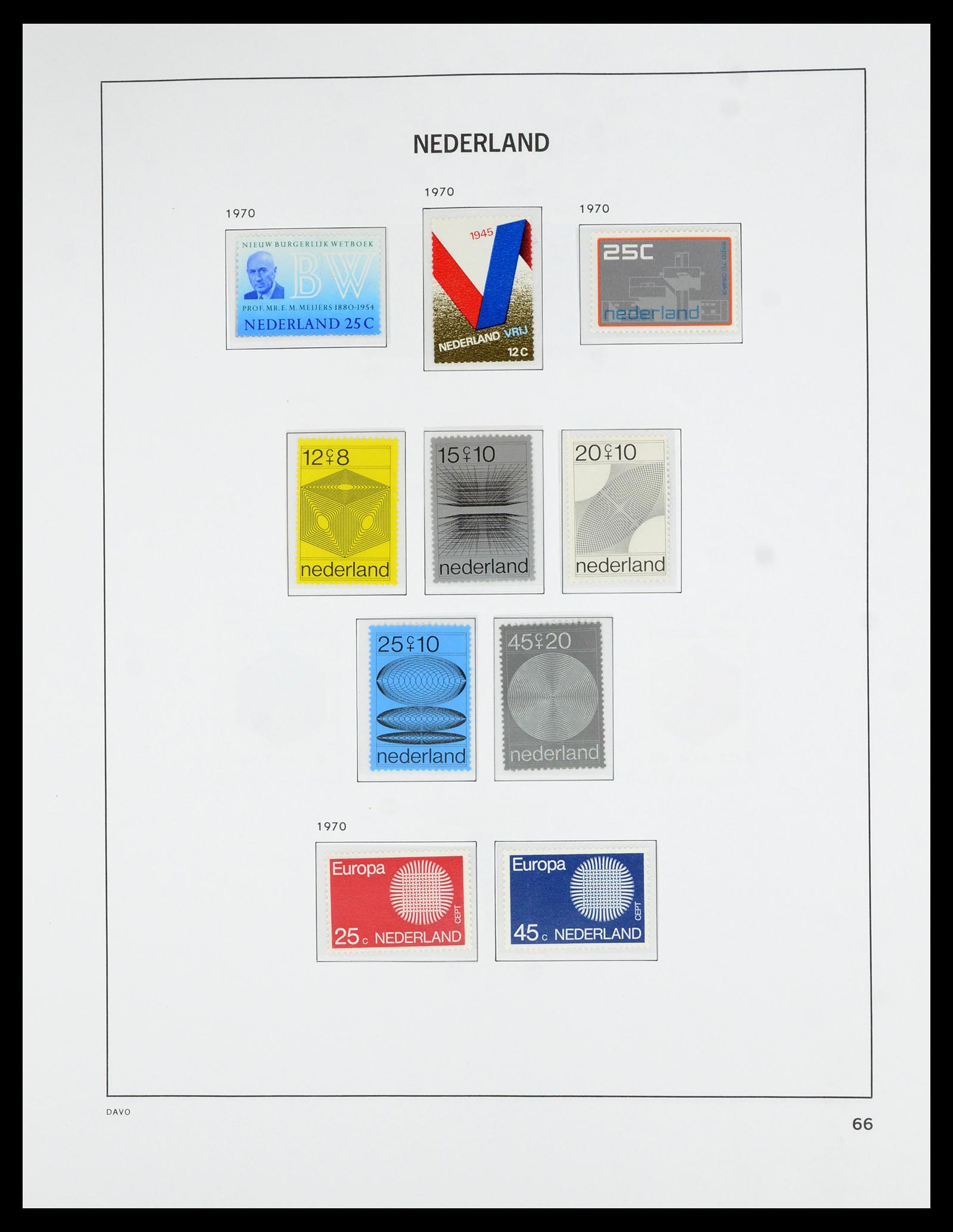 36629 067 - Postzegelverzameling 36629 Netherlands 1852-1989.