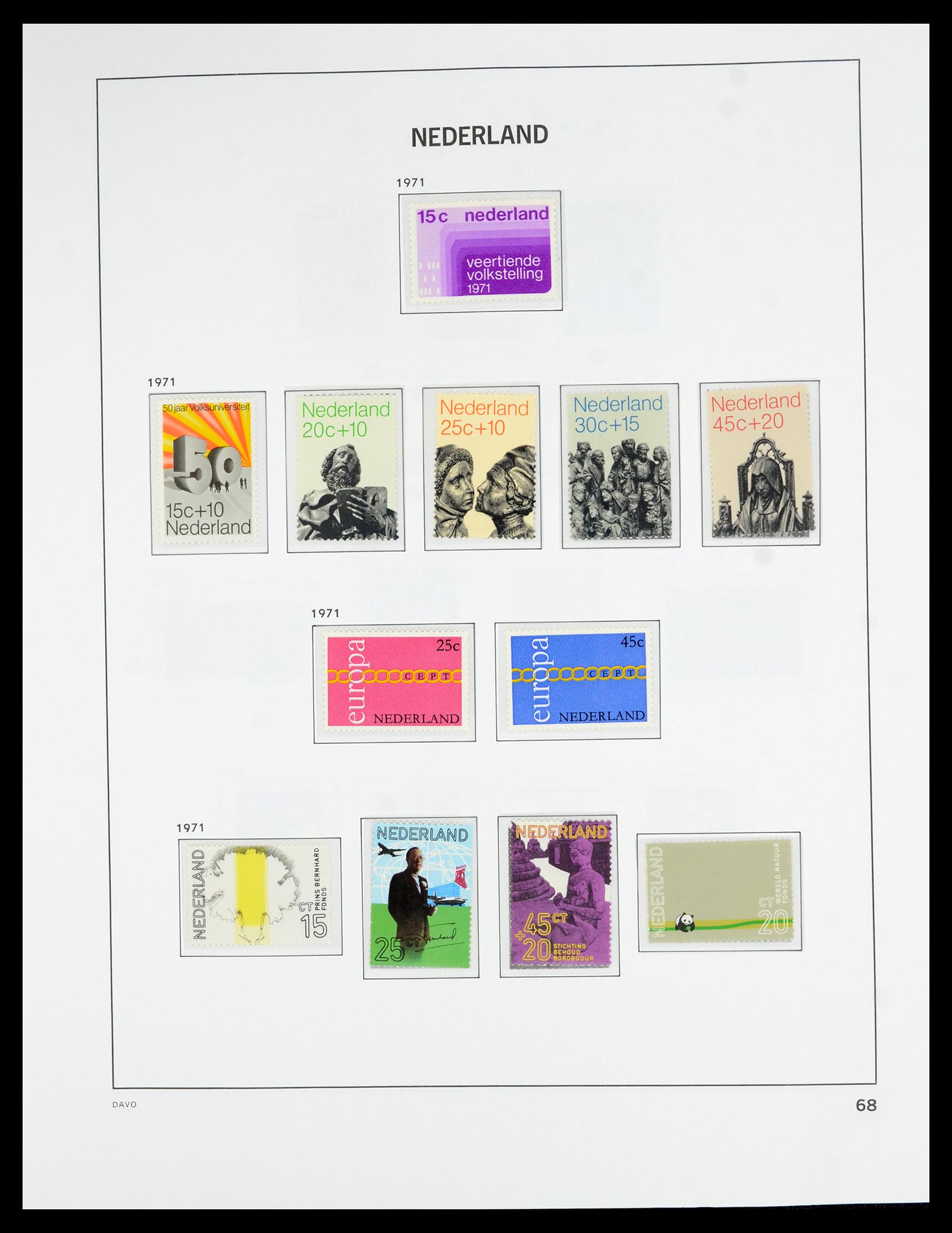 36629 069 - Postzegelverzameling 36629 Netherlands 1852-1989.