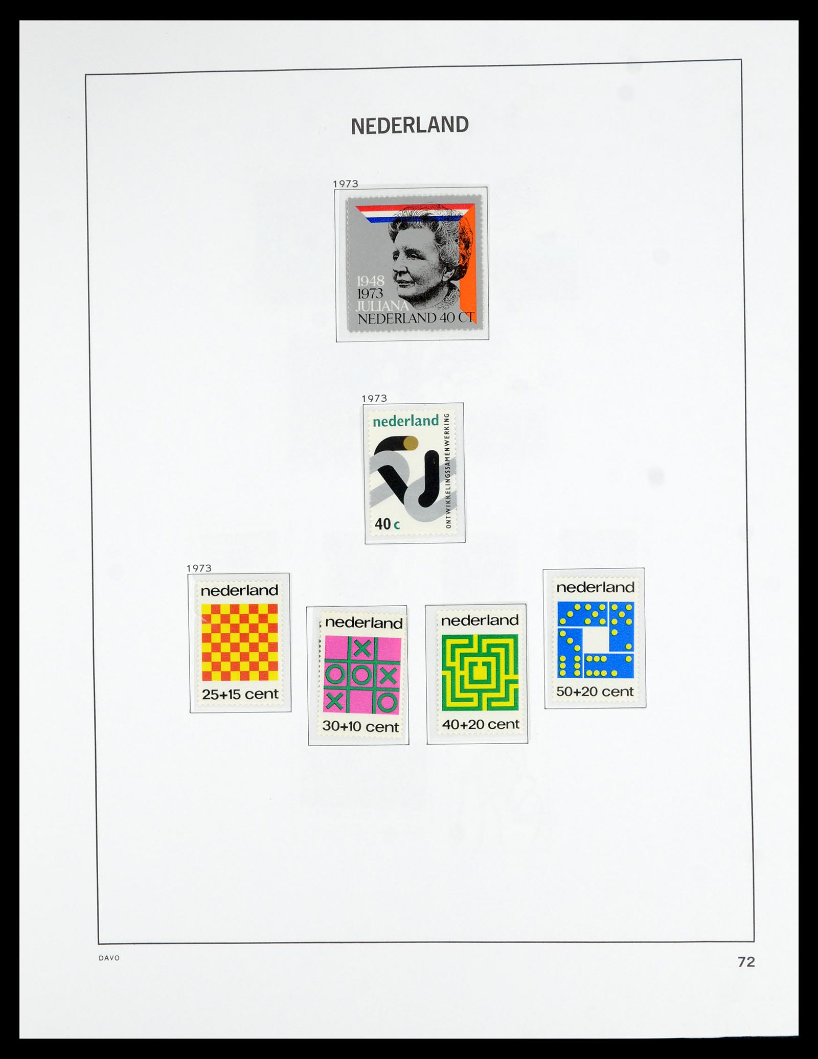 36629 073 - Postzegelverzameling 36629 Netherlands 1852-1989.