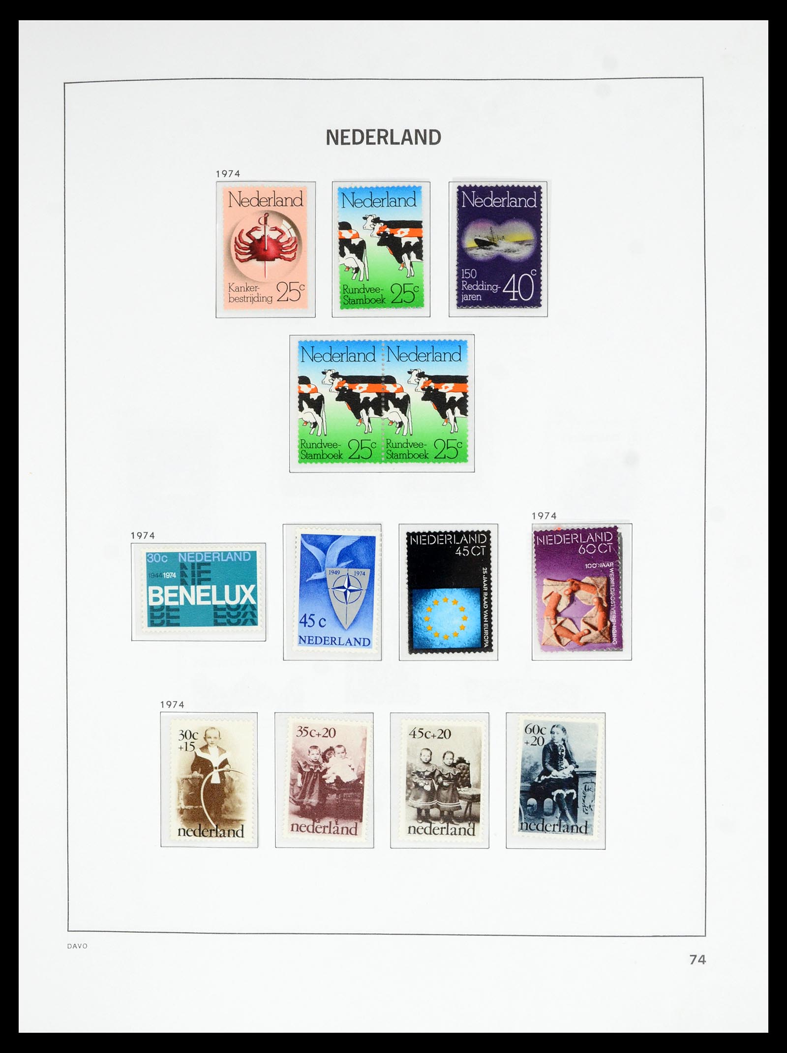 36629 075 - Postzegelverzameling 36629 Netherlands 1852-1989.