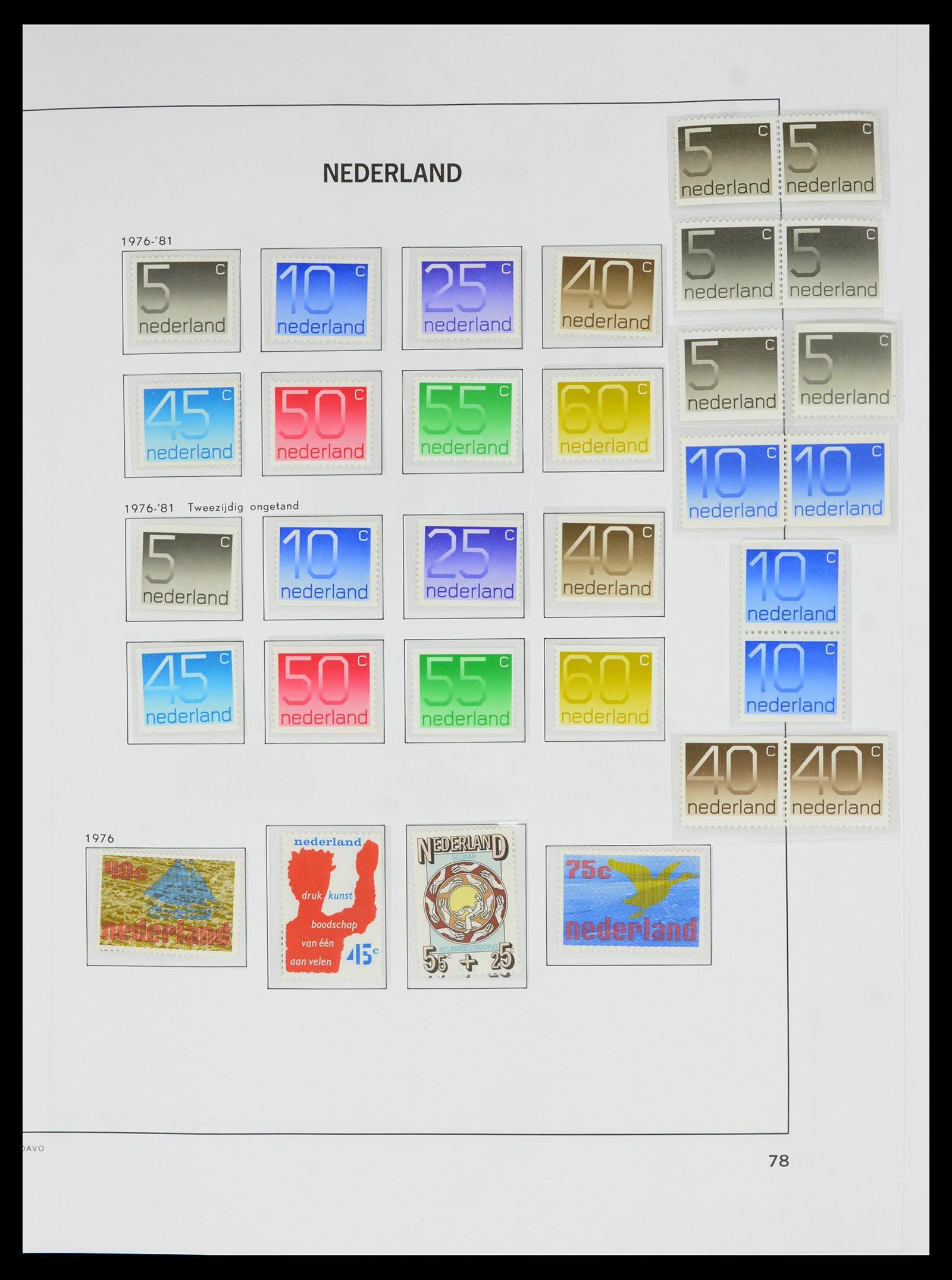 36629 079 - Postzegelverzameling 36629 Netherlands 1852-1989.