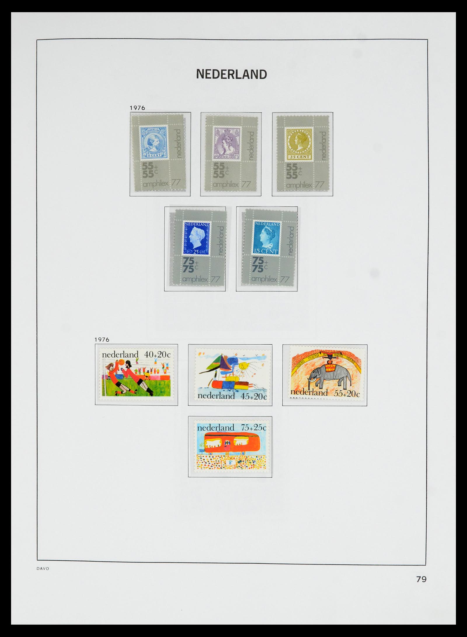 36629 080 - Postzegelverzameling 36629 Netherlands 1852-1989.