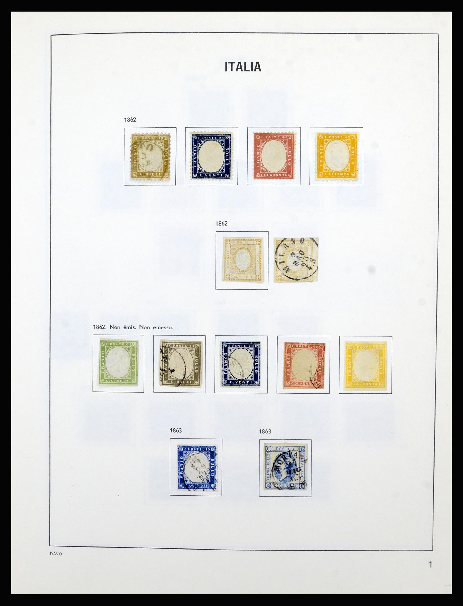 36630 001 - Postzegelverzameling 36630 Italy 1862-1979.