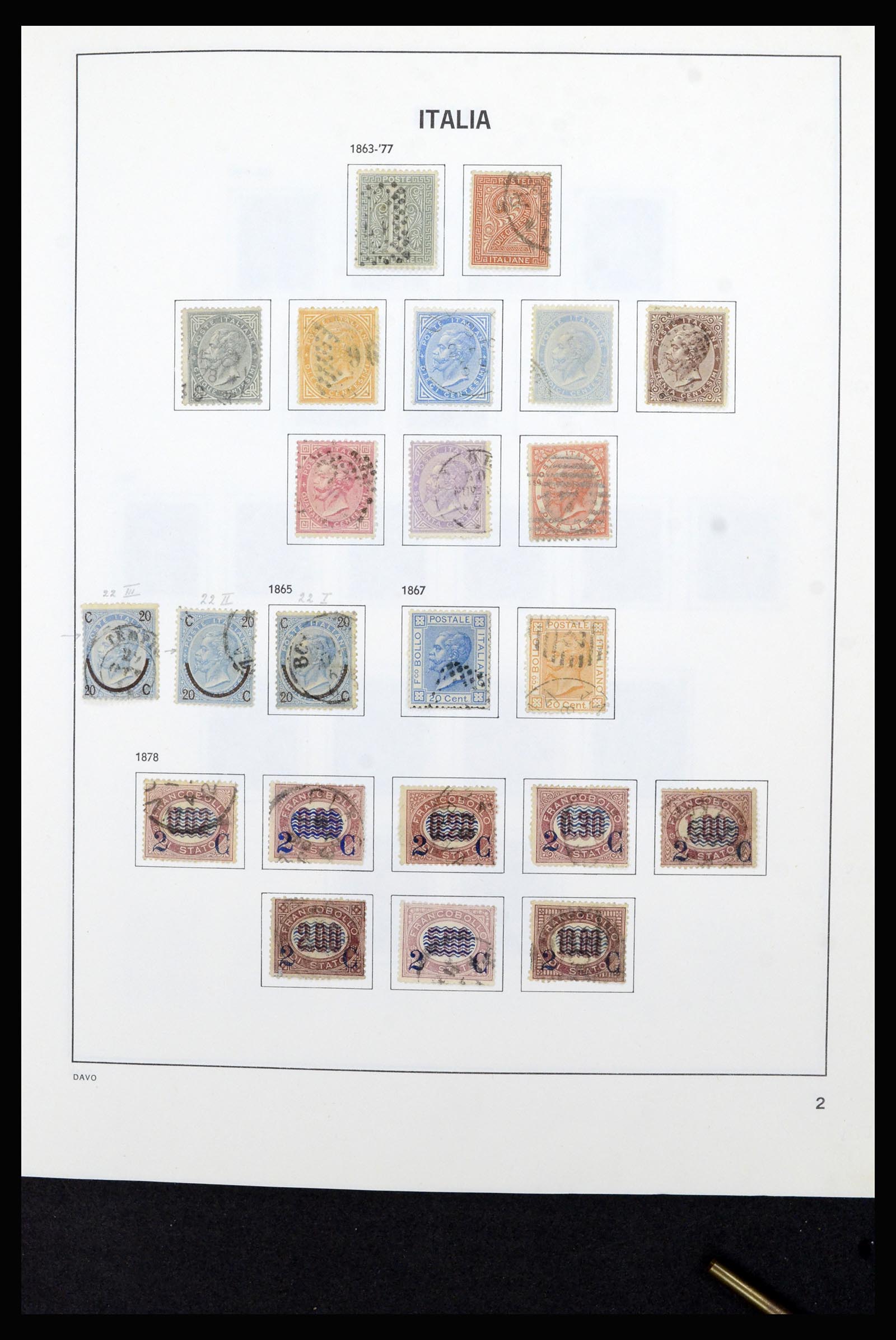 36630 002 - Postzegelverzameling 36630 Italy 1862-1979.