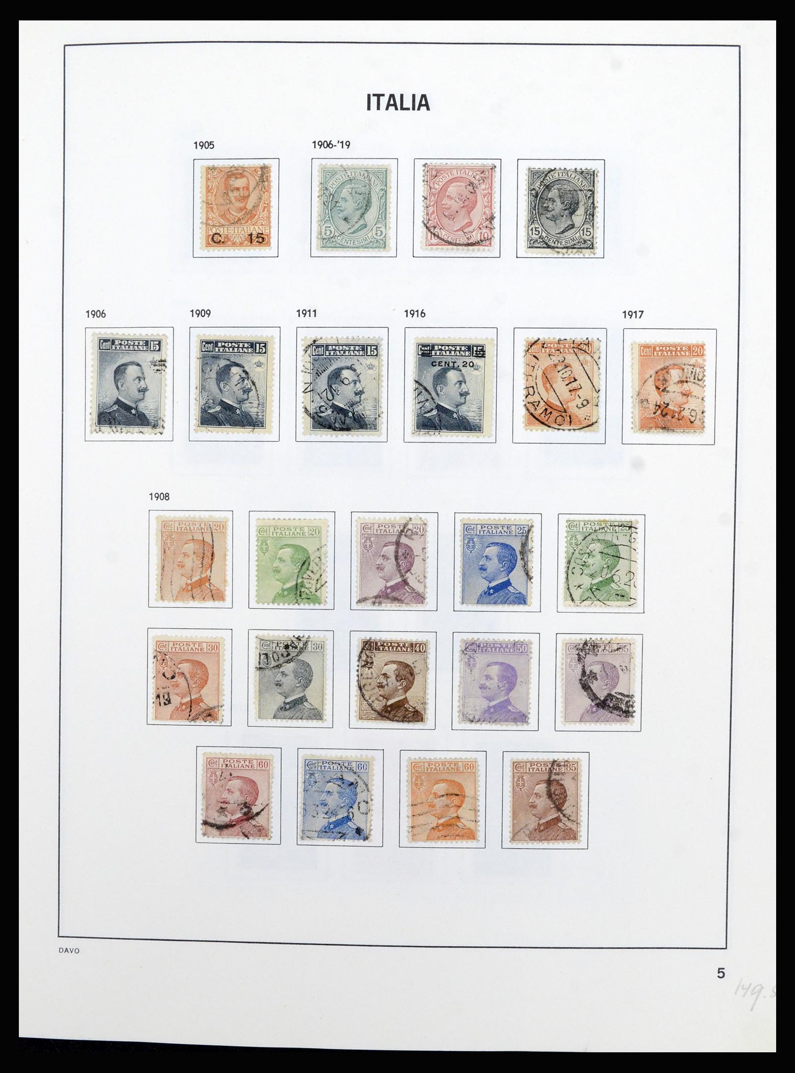 36630 005 - Postzegelverzameling 36630 Italy 1862-1979.