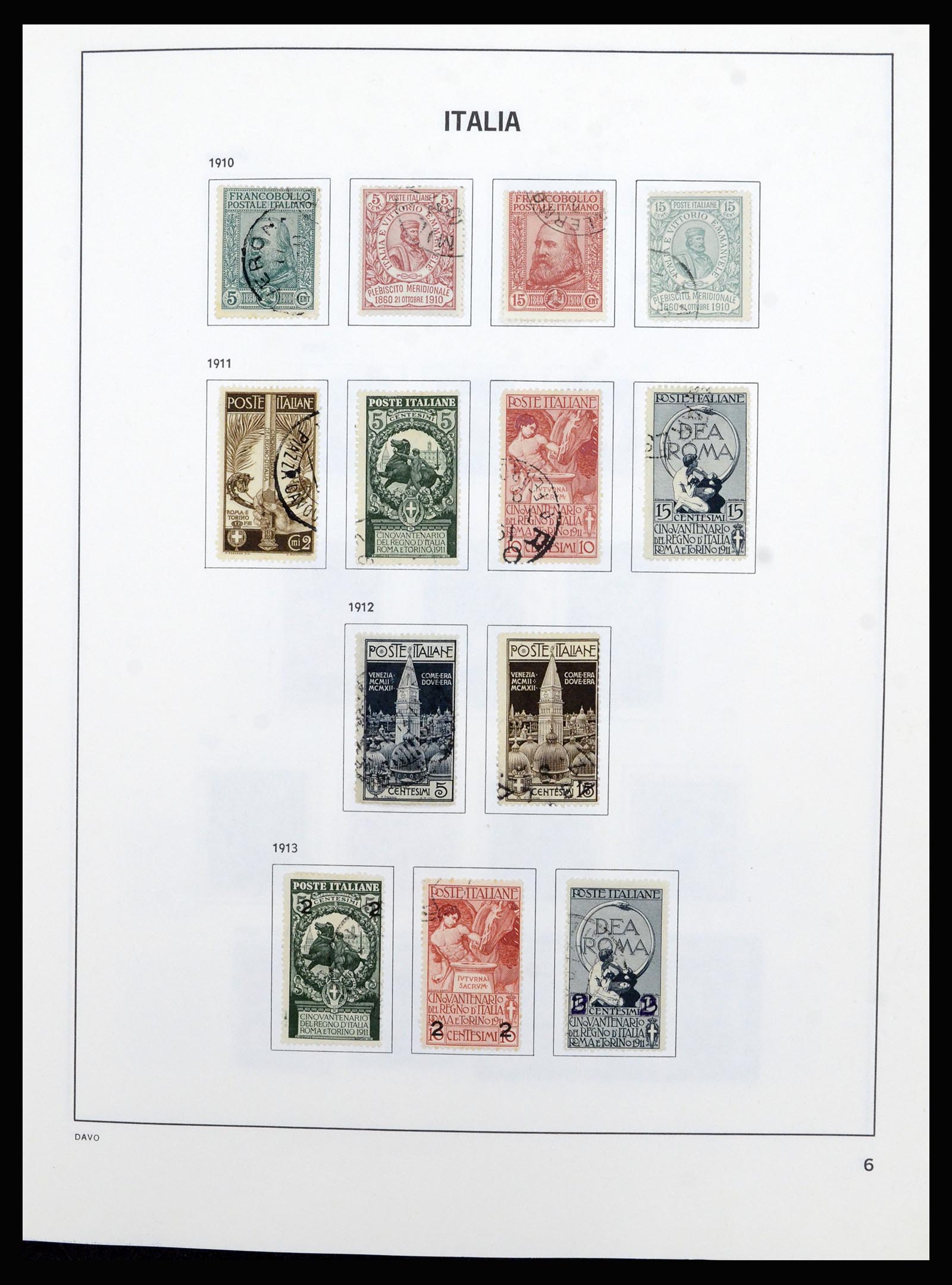 36630 006 - Postzegelverzameling 36630 Italy 1862-1979.
