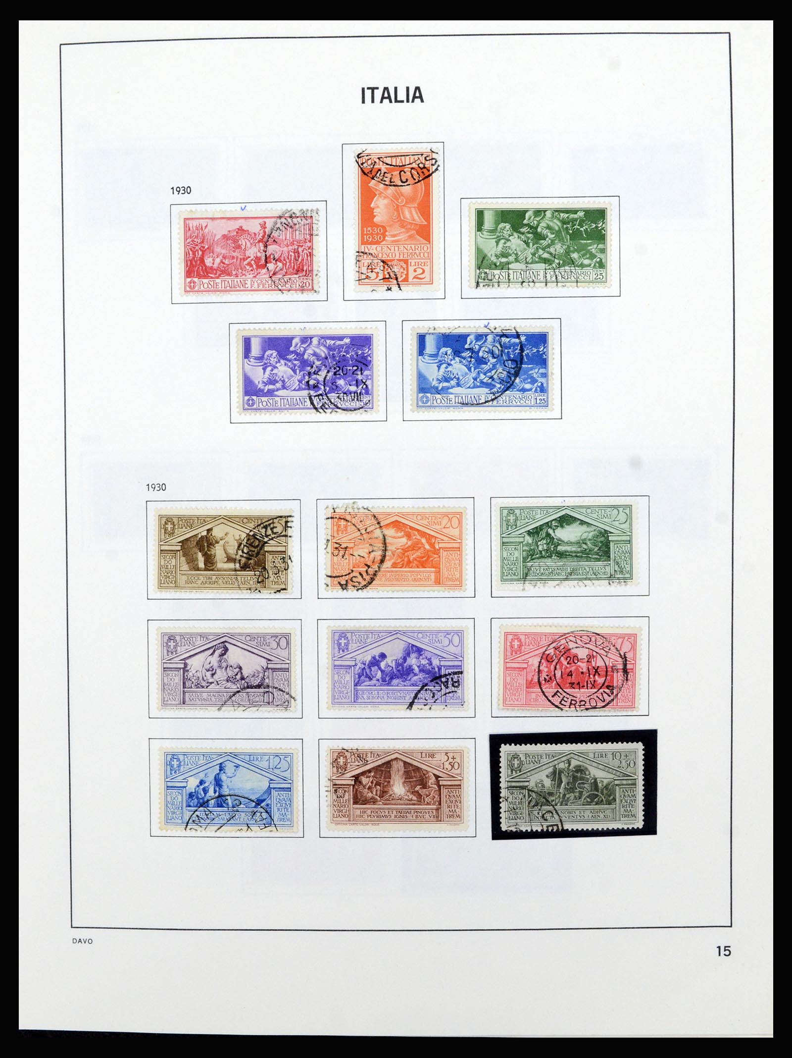 36630 015 - Postzegelverzameling 36630 Italy 1862-1979.