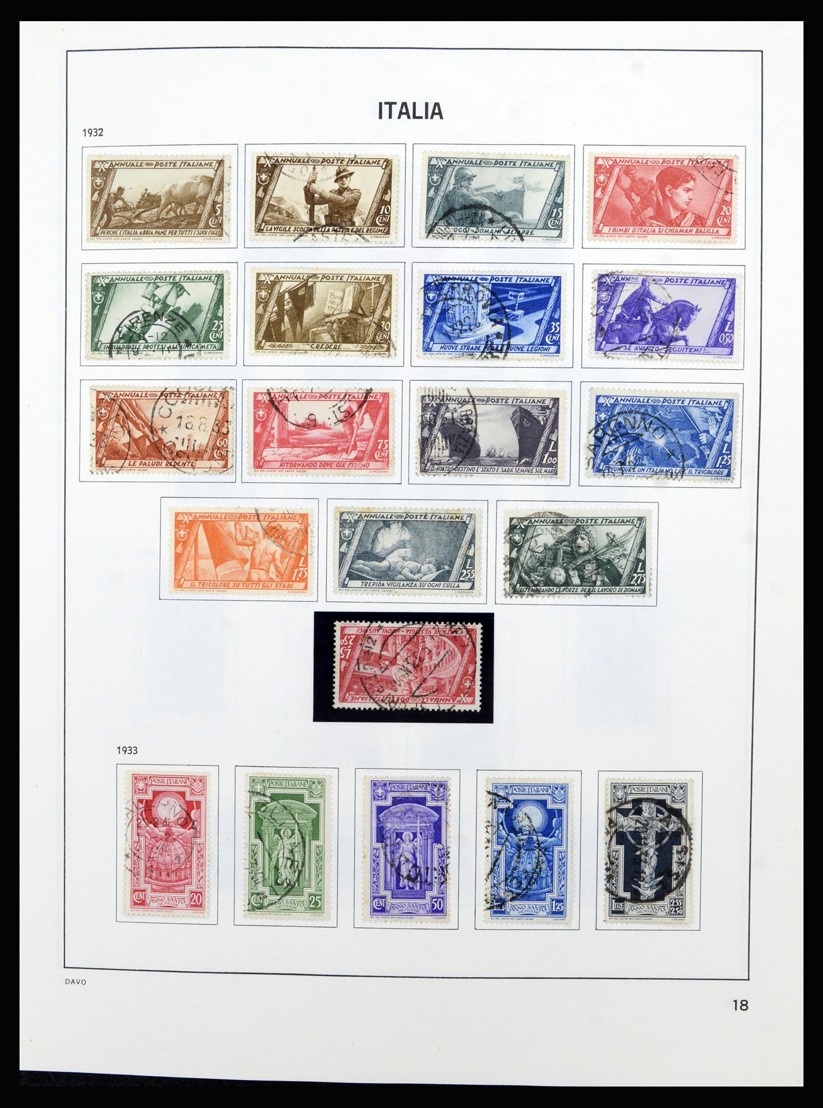 36630 018 - Postzegelverzameling 36630 Italy 1862-1979.