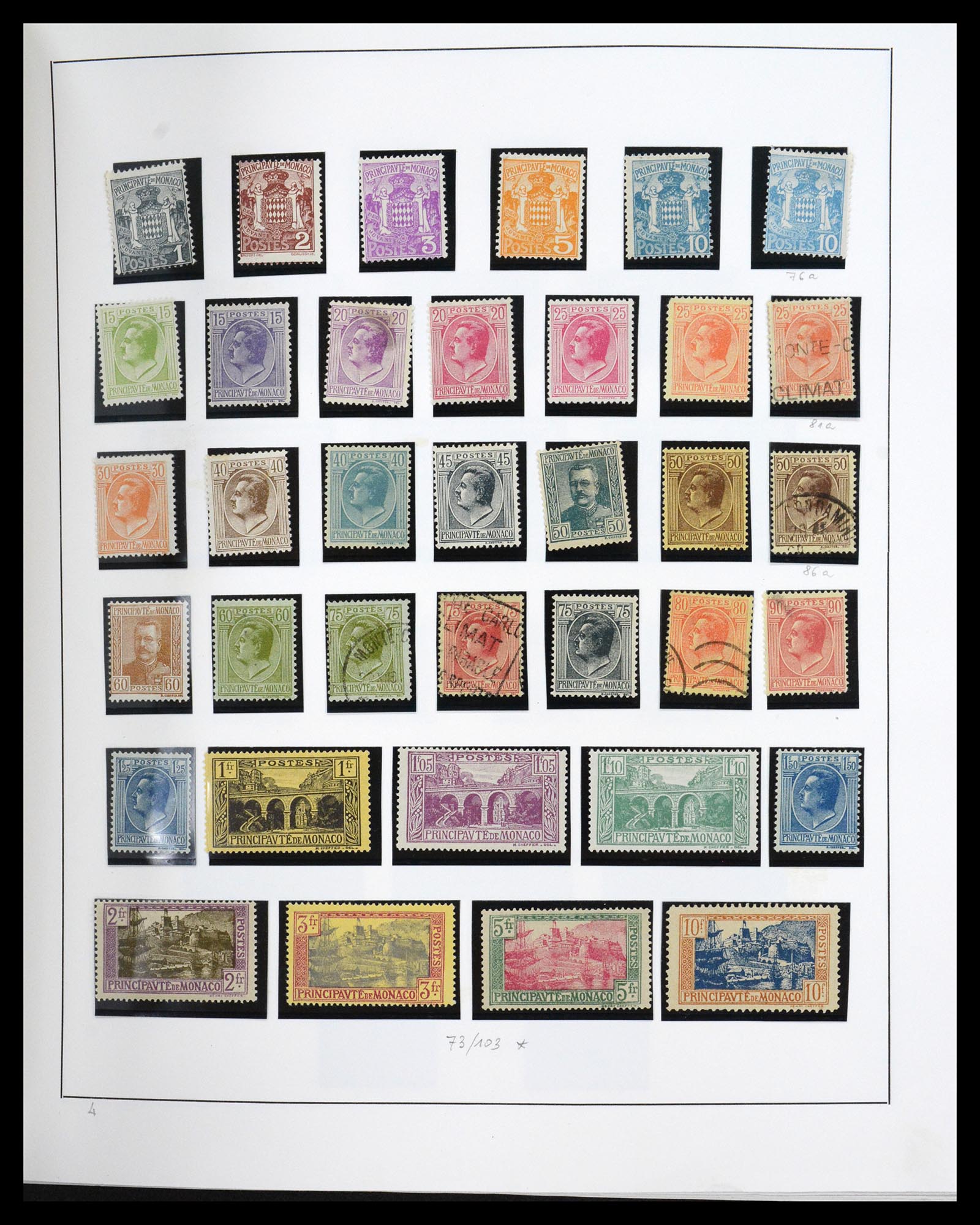 36631 003 - Postzegelverzameling 36631 Monaco 1885-1980.