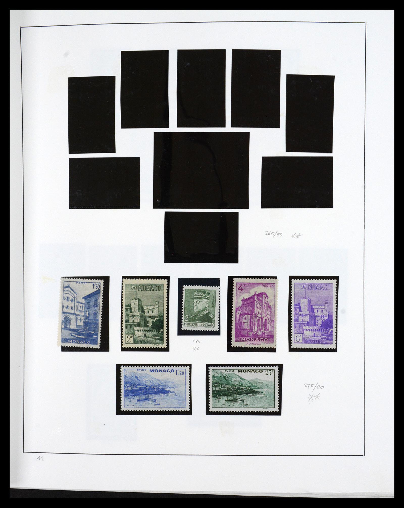 36631 010 - Postzegelverzameling 36631 Monaco 1885-1980.