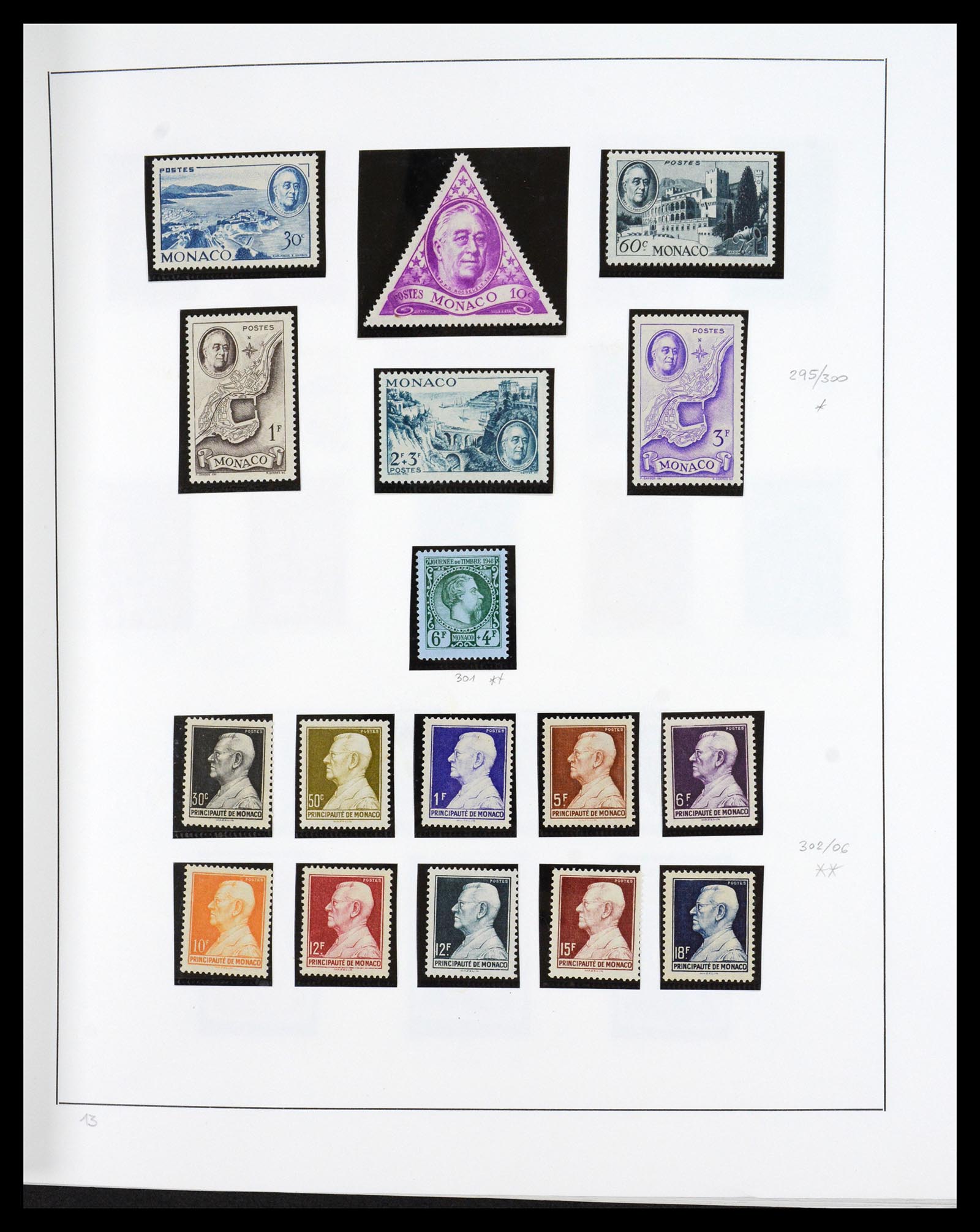 36631 012 - Postzegelverzameling 36631 Monaco 1885-1980.