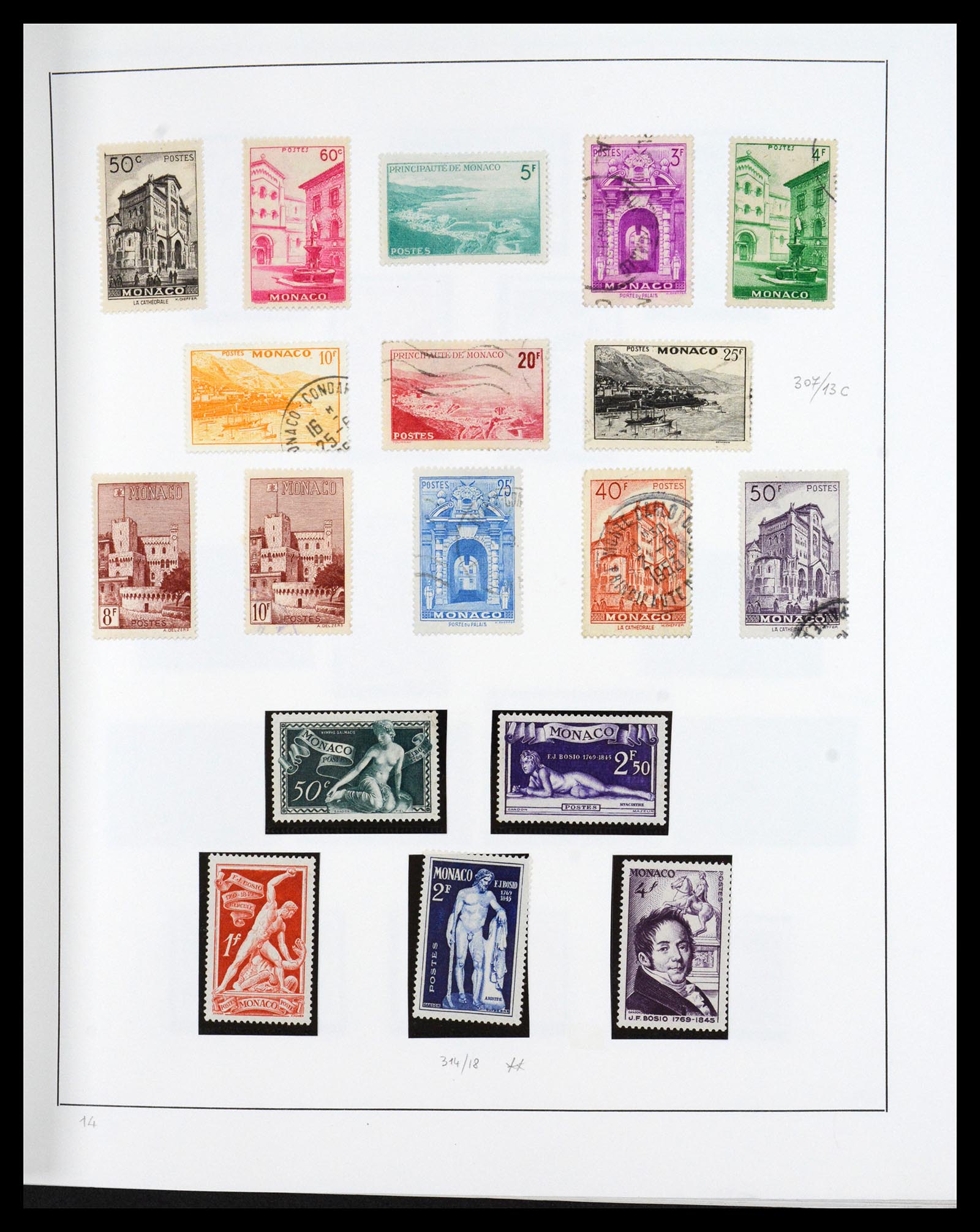 36631 013 - Postzegelverzameling 36631 Monaco 1885-1980.