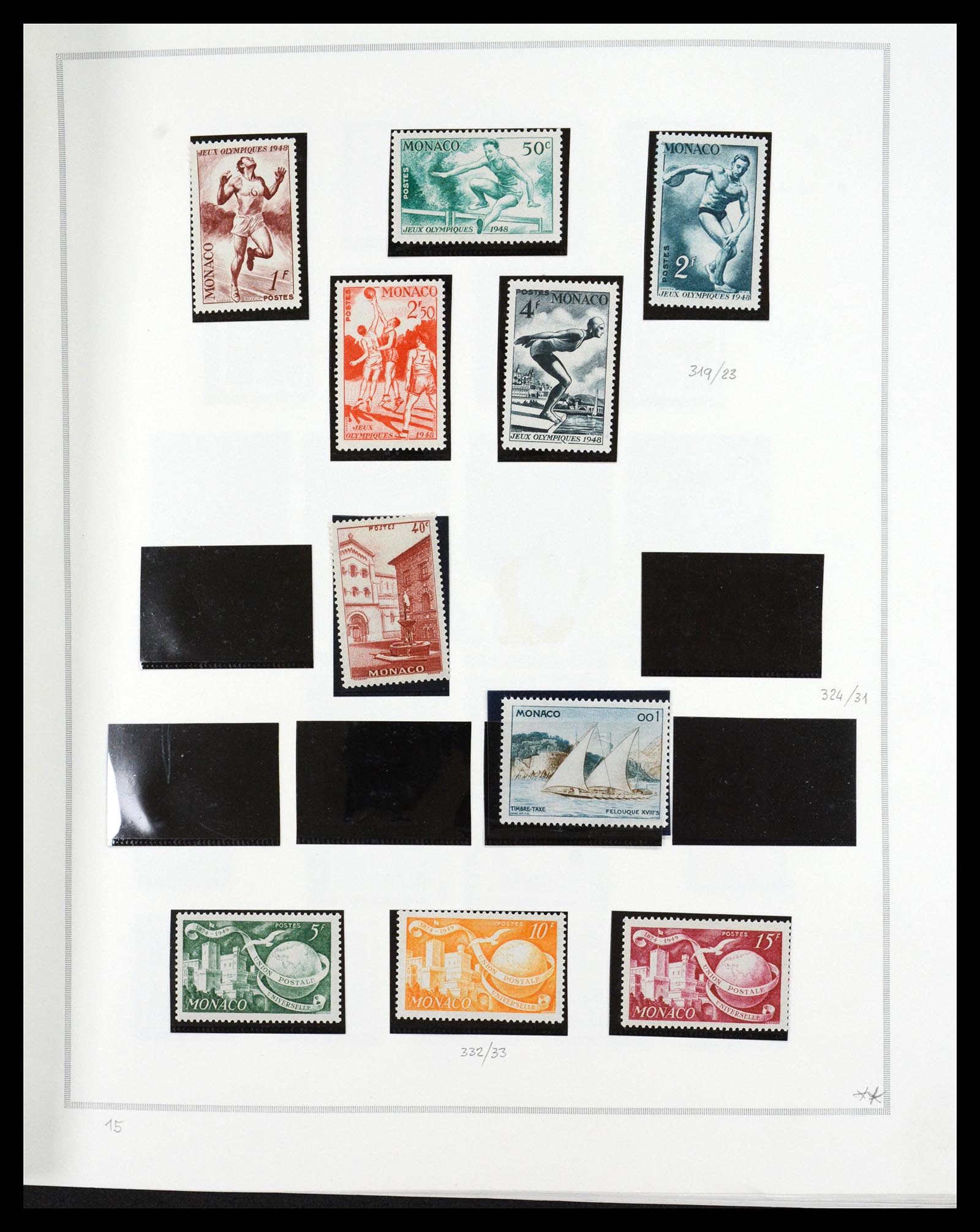 36631 014 - Stamp collection 36631 Monaco 1885-1980.