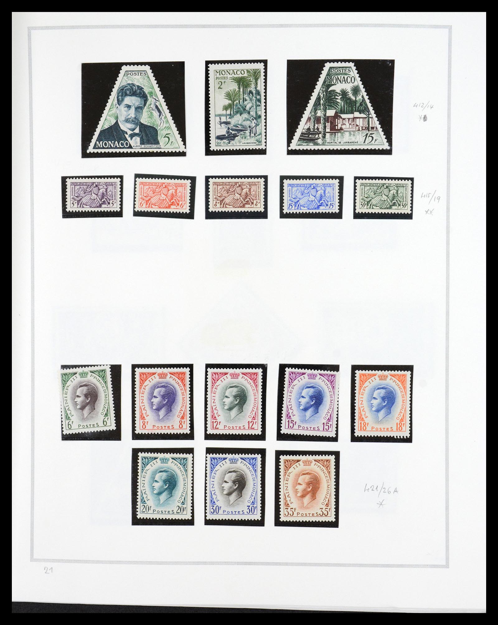 36631 019 - Postzegelverzameling 36631 Monaco 1885-1980.