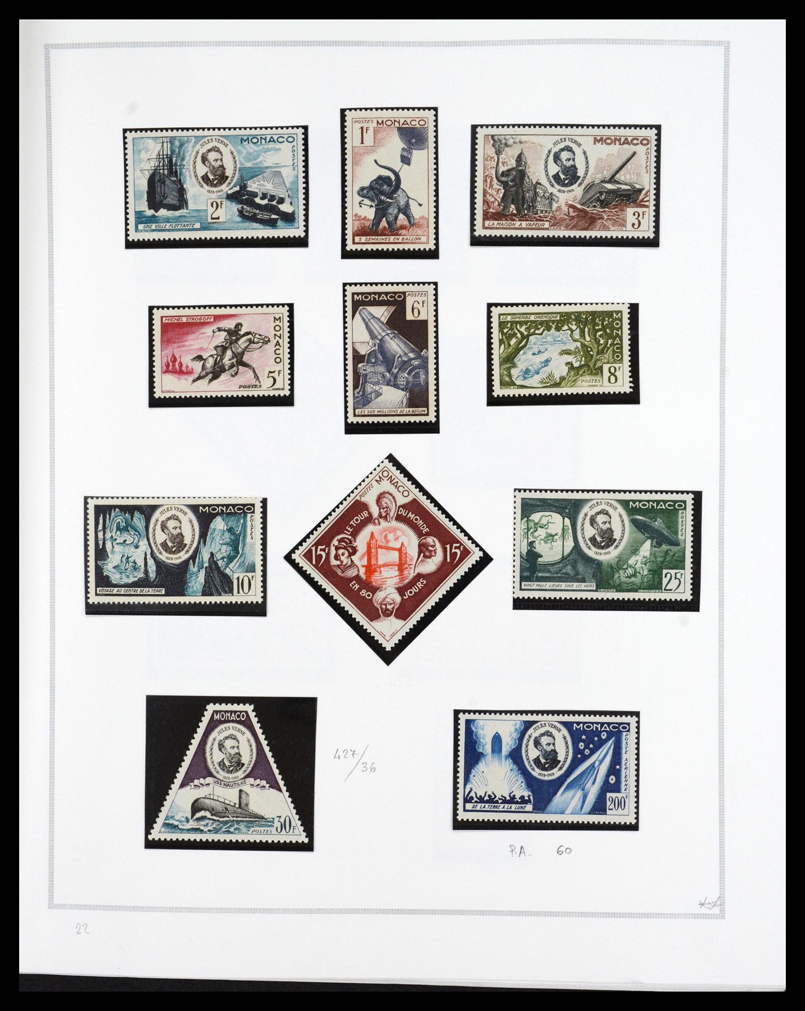 36631 020 - Postzegelverzameling 36631 Monaco 1885-1980.